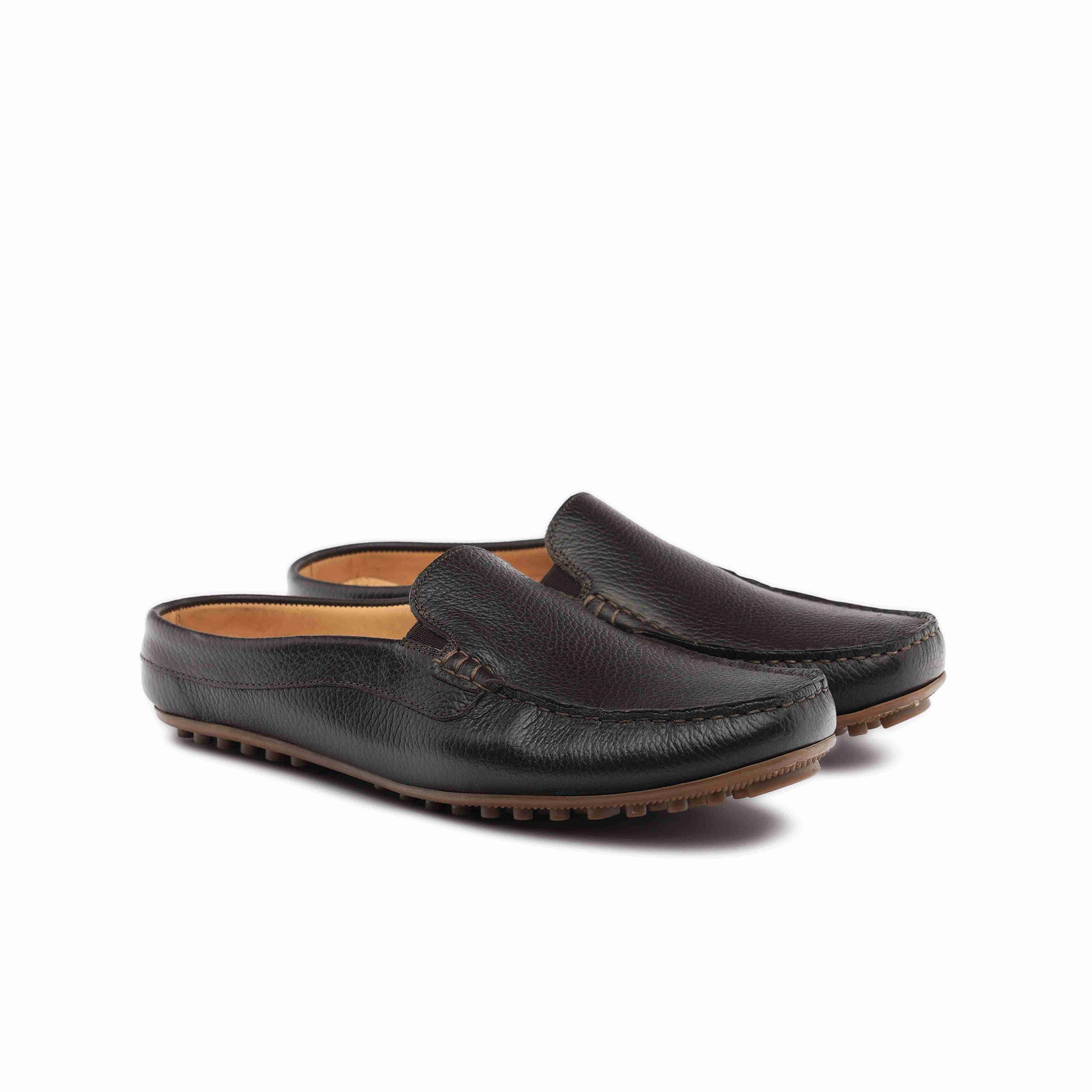 The Seti Ruosh Men Brown Soft Leather Mule