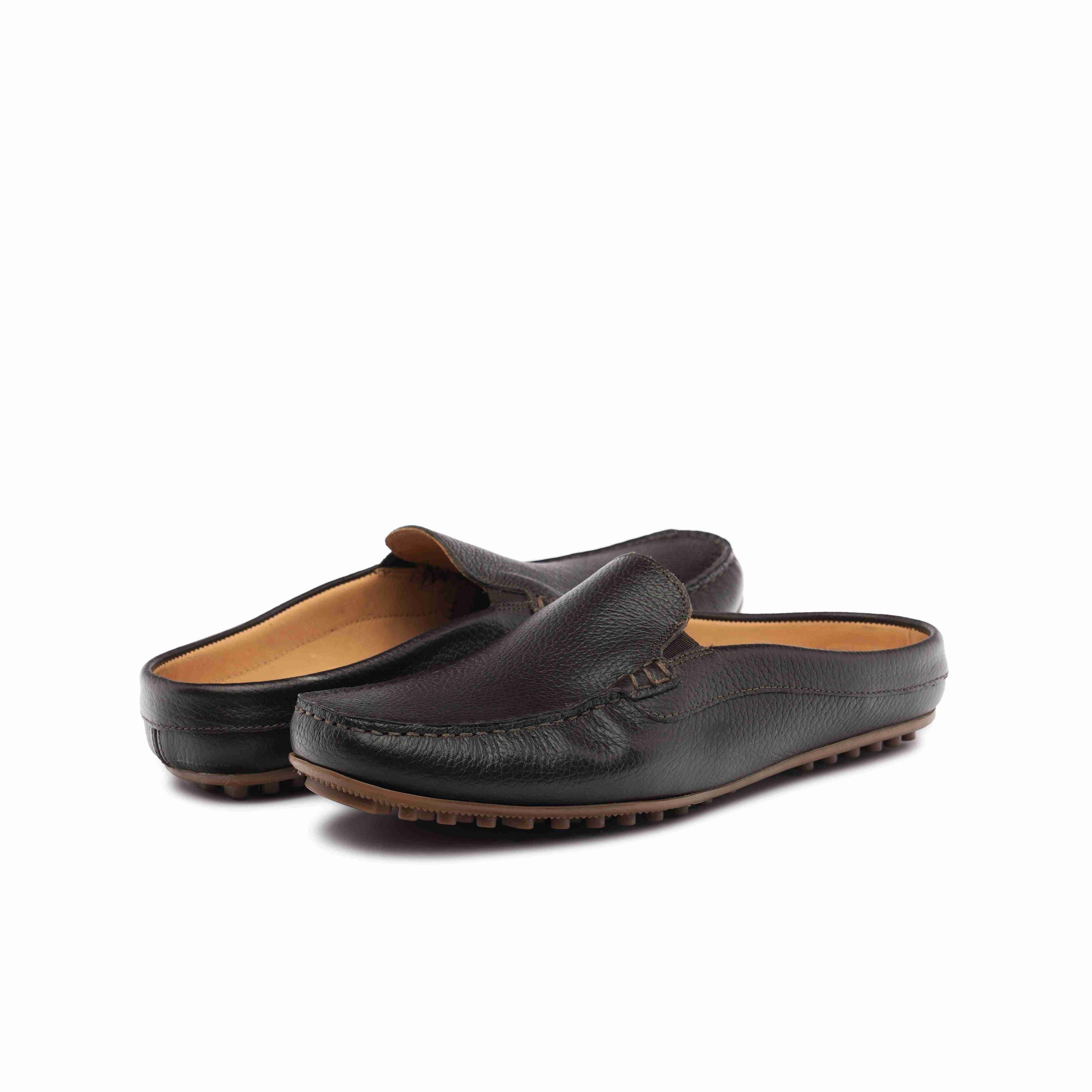 The Seti Ruosh Men Brown Soft Leather Mule