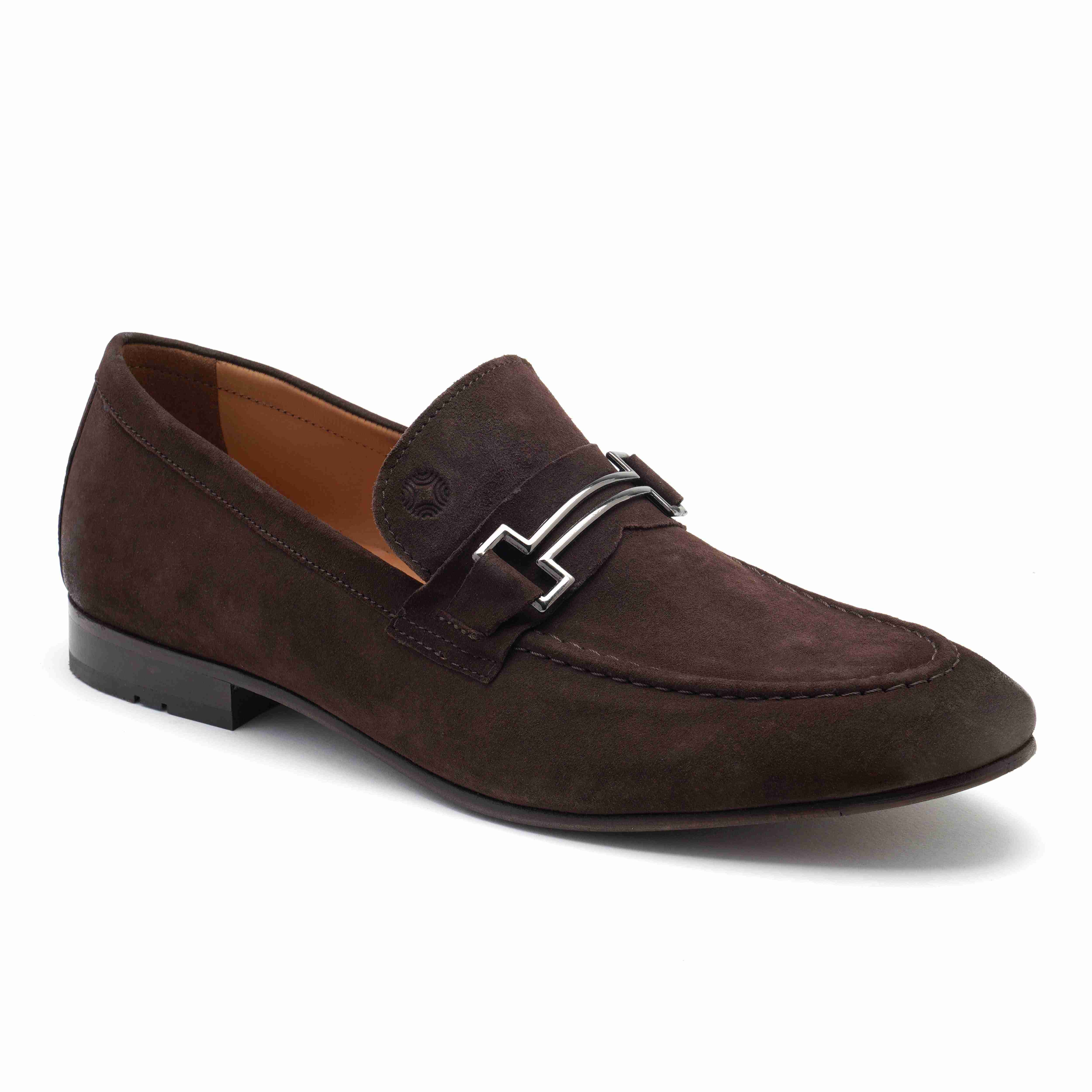 The Paul Ruosh Men Brown Nubuck Bit Loafer