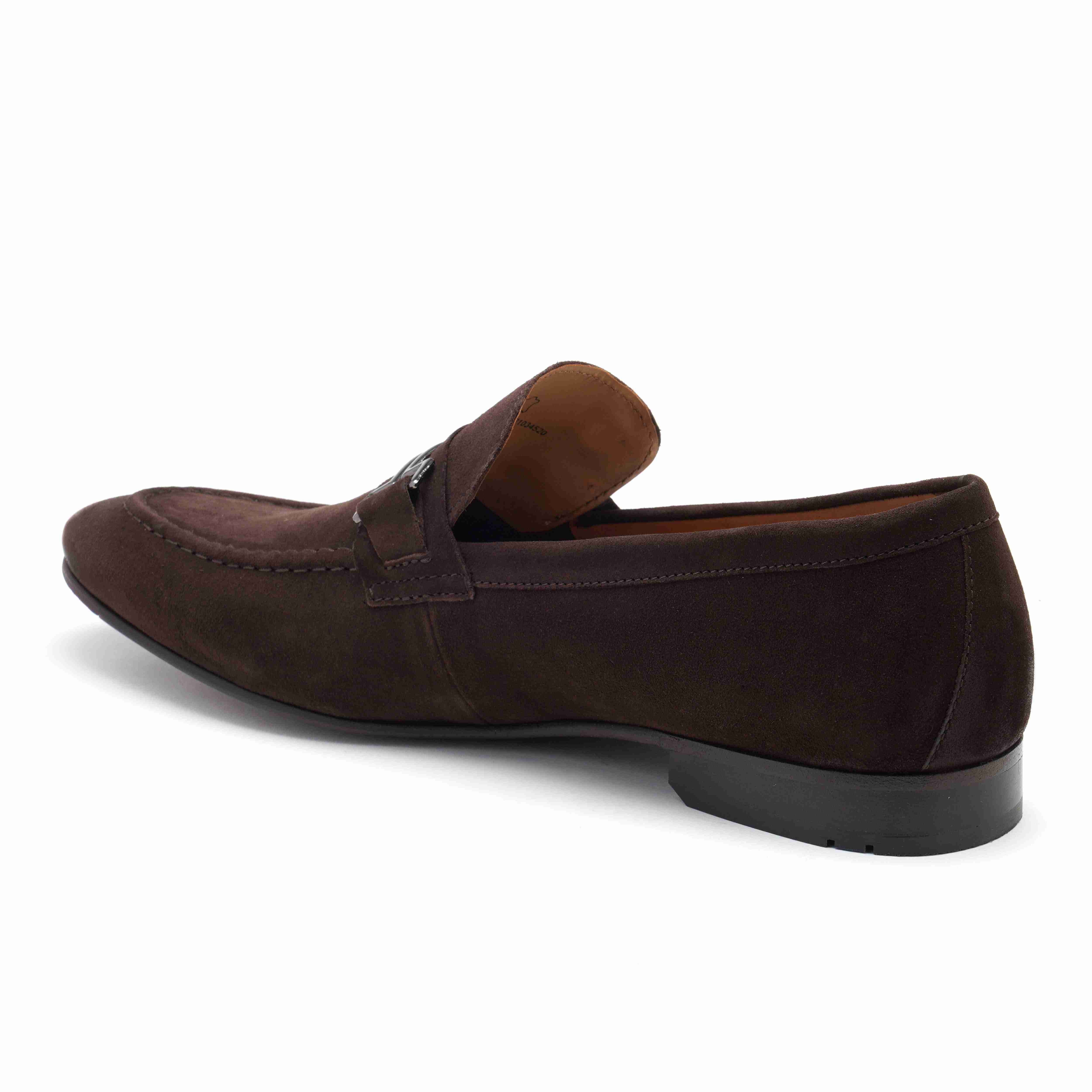 The Paul Ruosh Men Brown Nubuck Bit Loafer