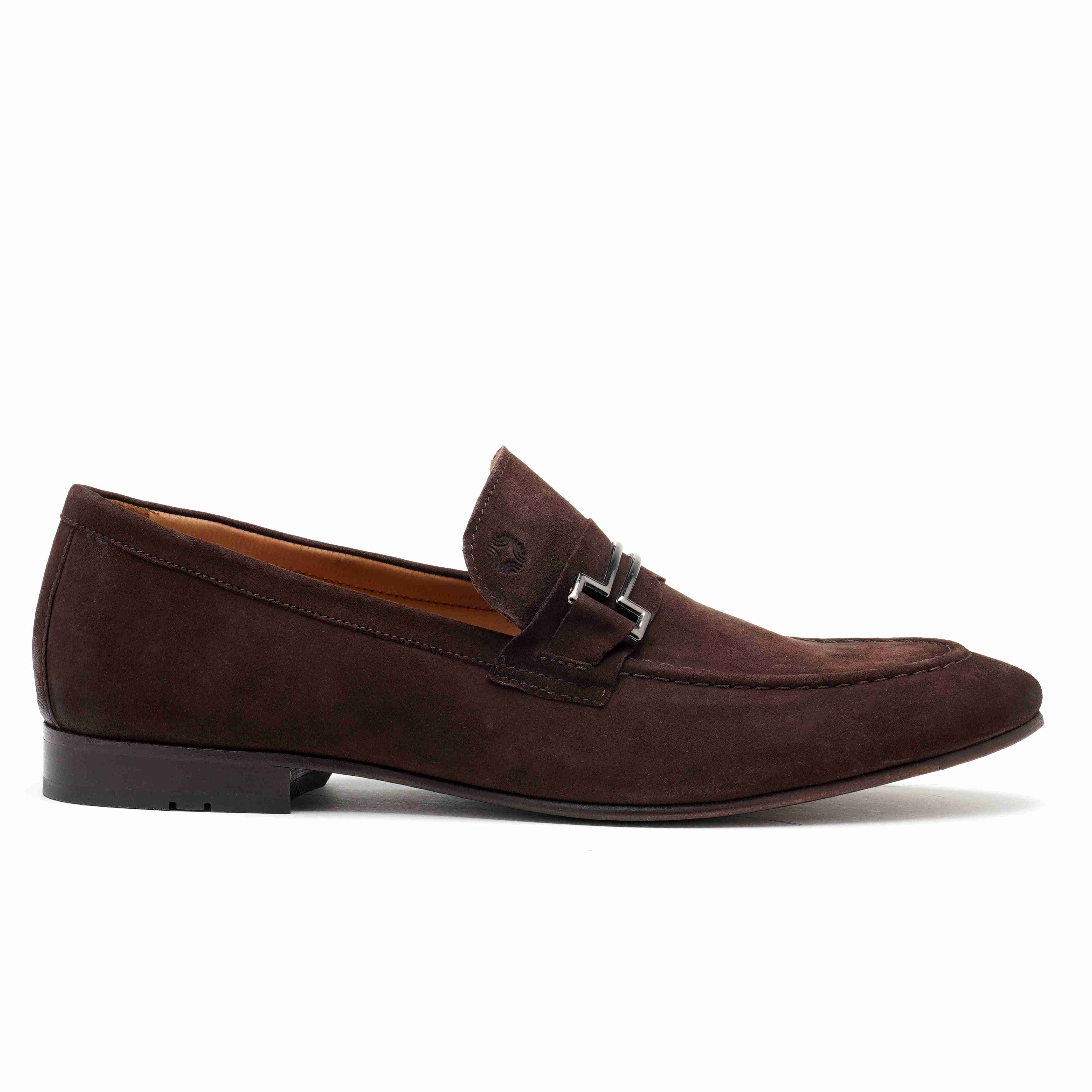 The Paul Ruosh Men Brown Nubuck Bit Loafer