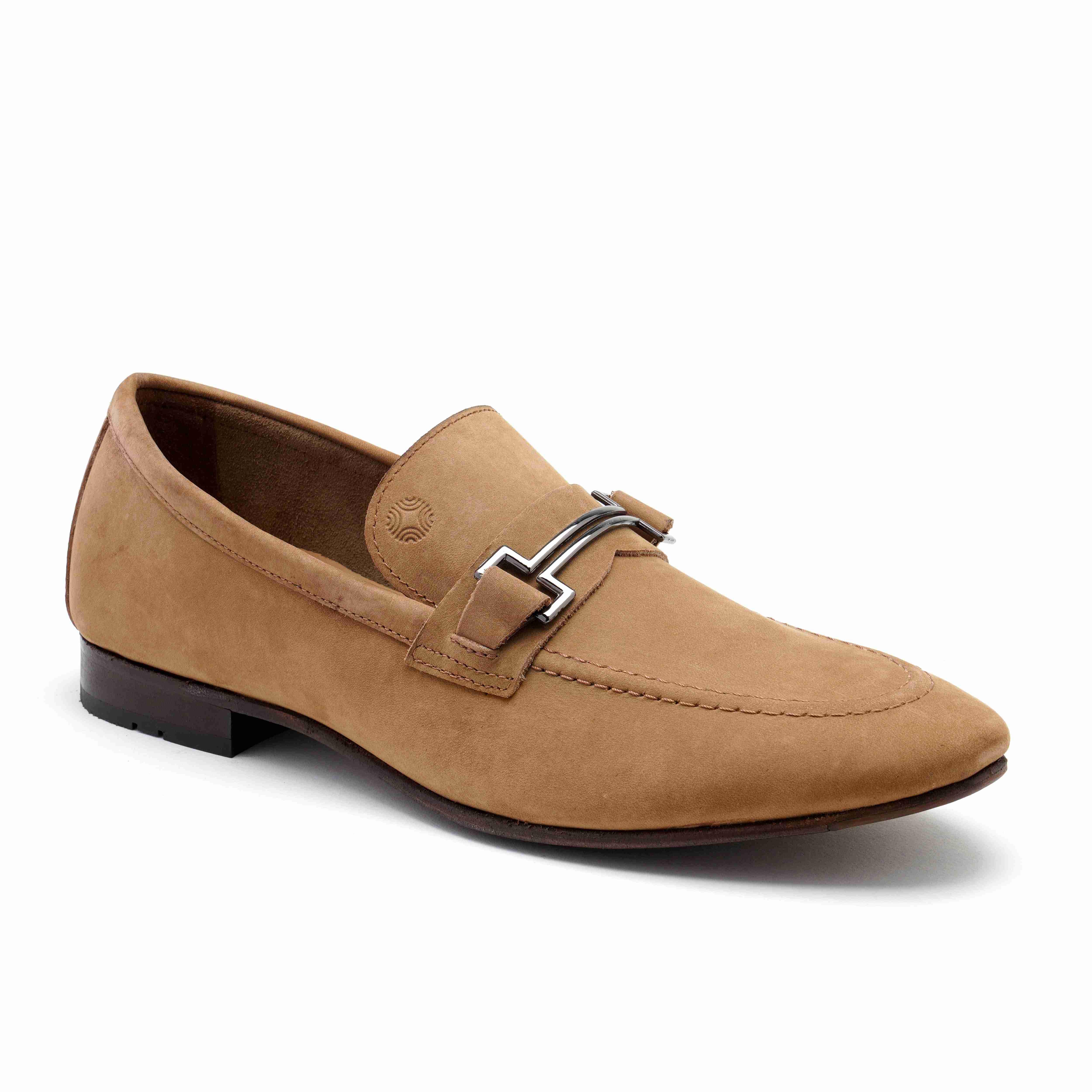 The Paul Ruosh Men Tan Nubuck Bit Loafer