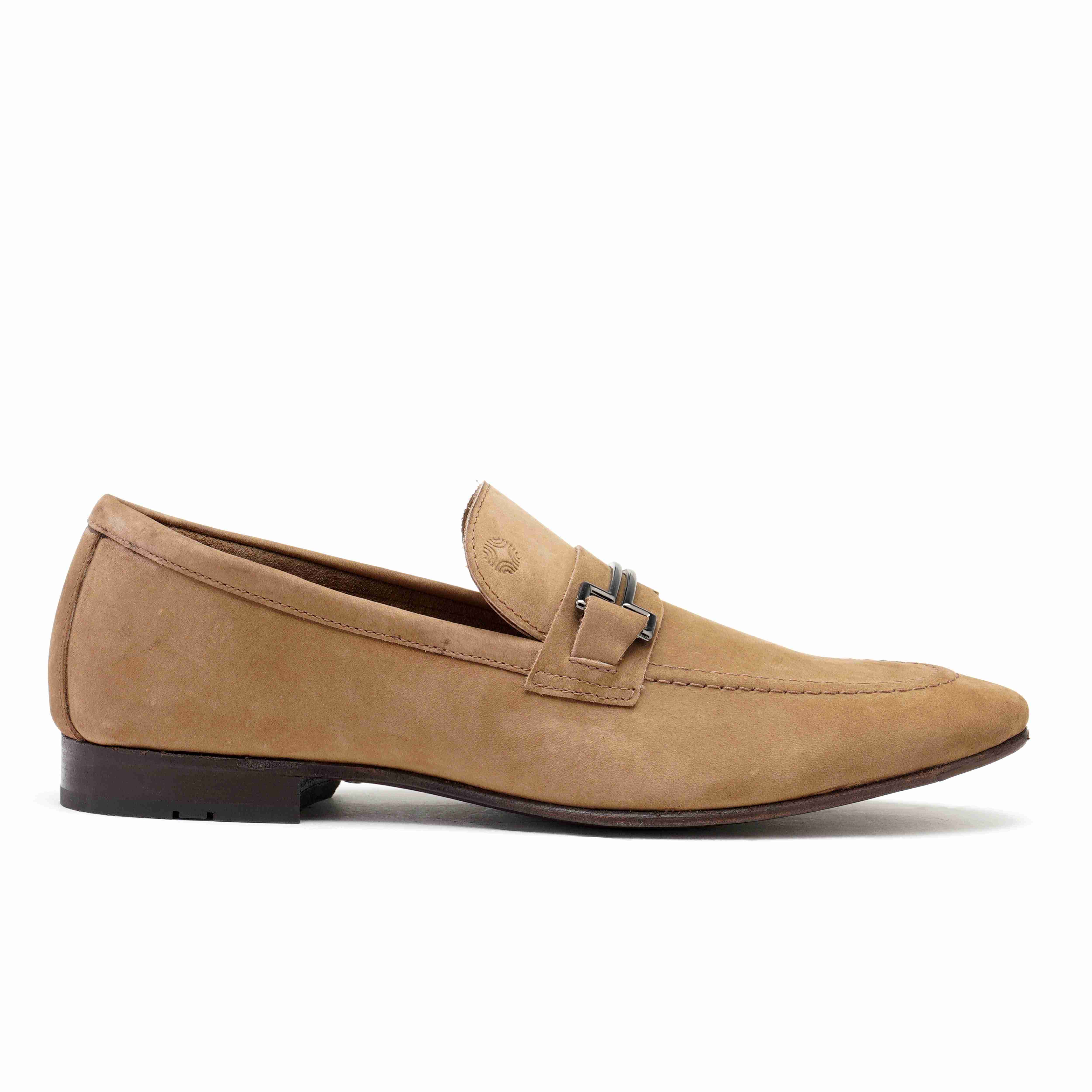 The Paul Ruosh Men Tan Nubuck Bit Loafer