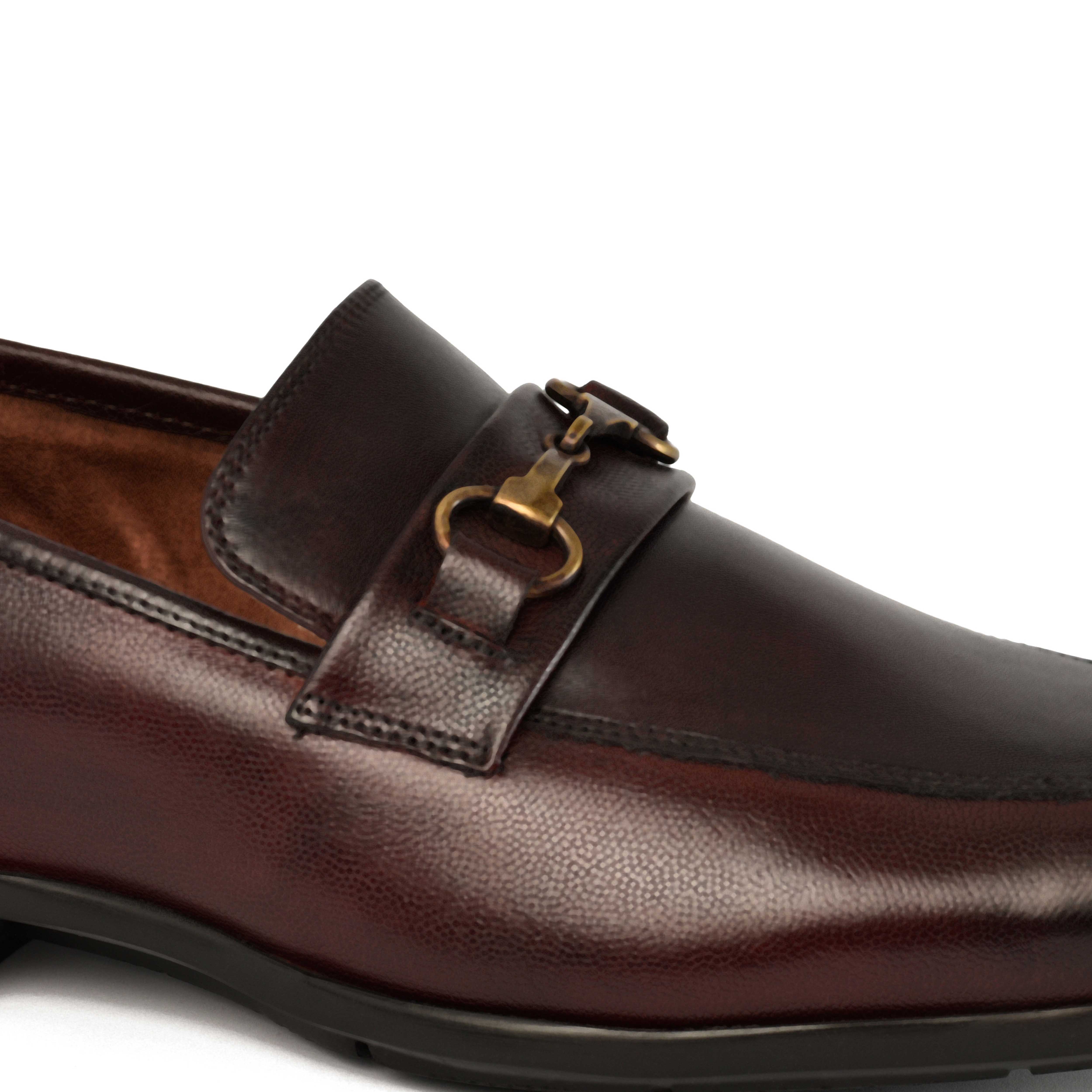 The Cameroon Ruosh Men Burgundy Formal Bit Loafer