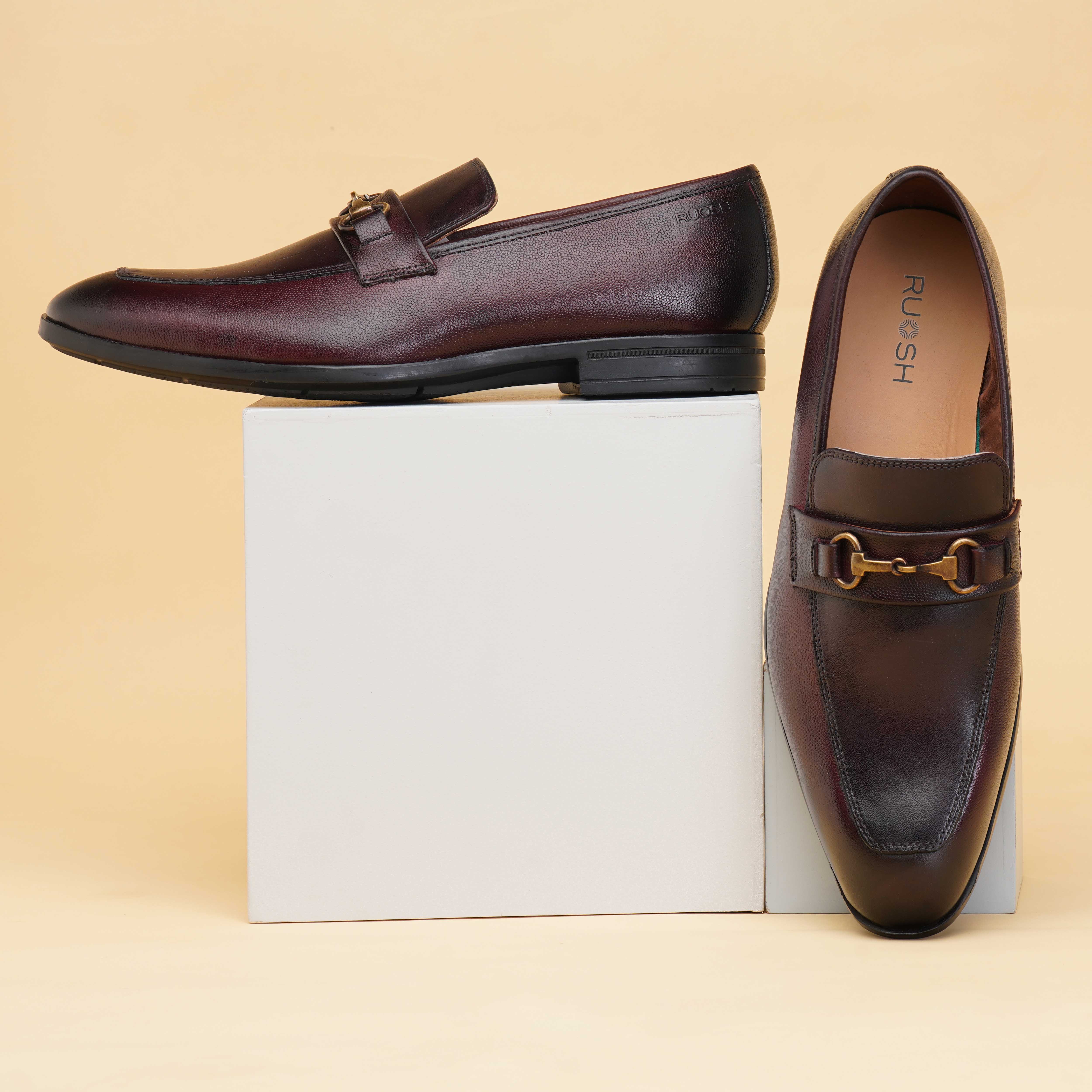 The Cameroon Ruosh Men Burgundy Formal Bit Loafer
