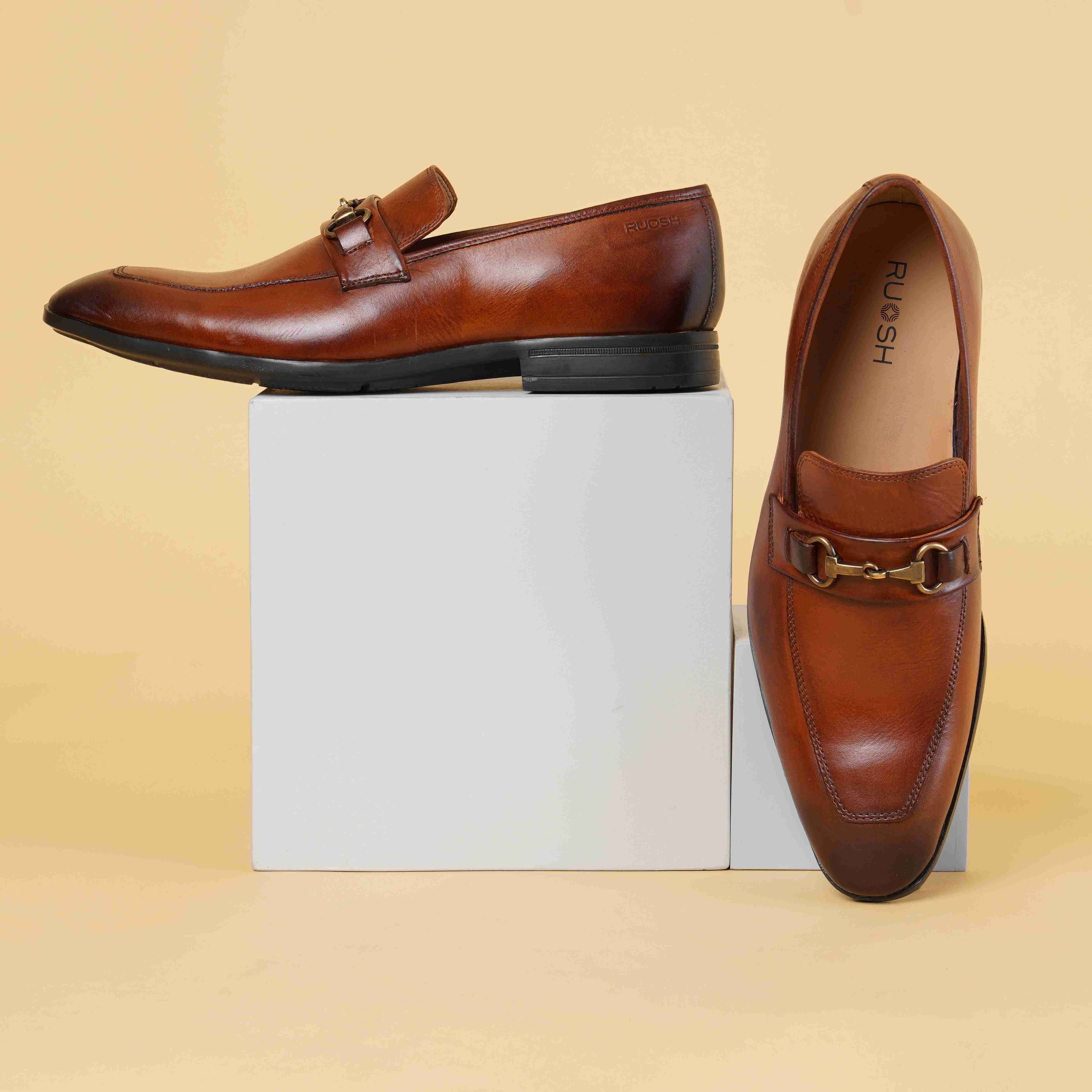 Ruosh Mens Footwear Work Slip On Formal