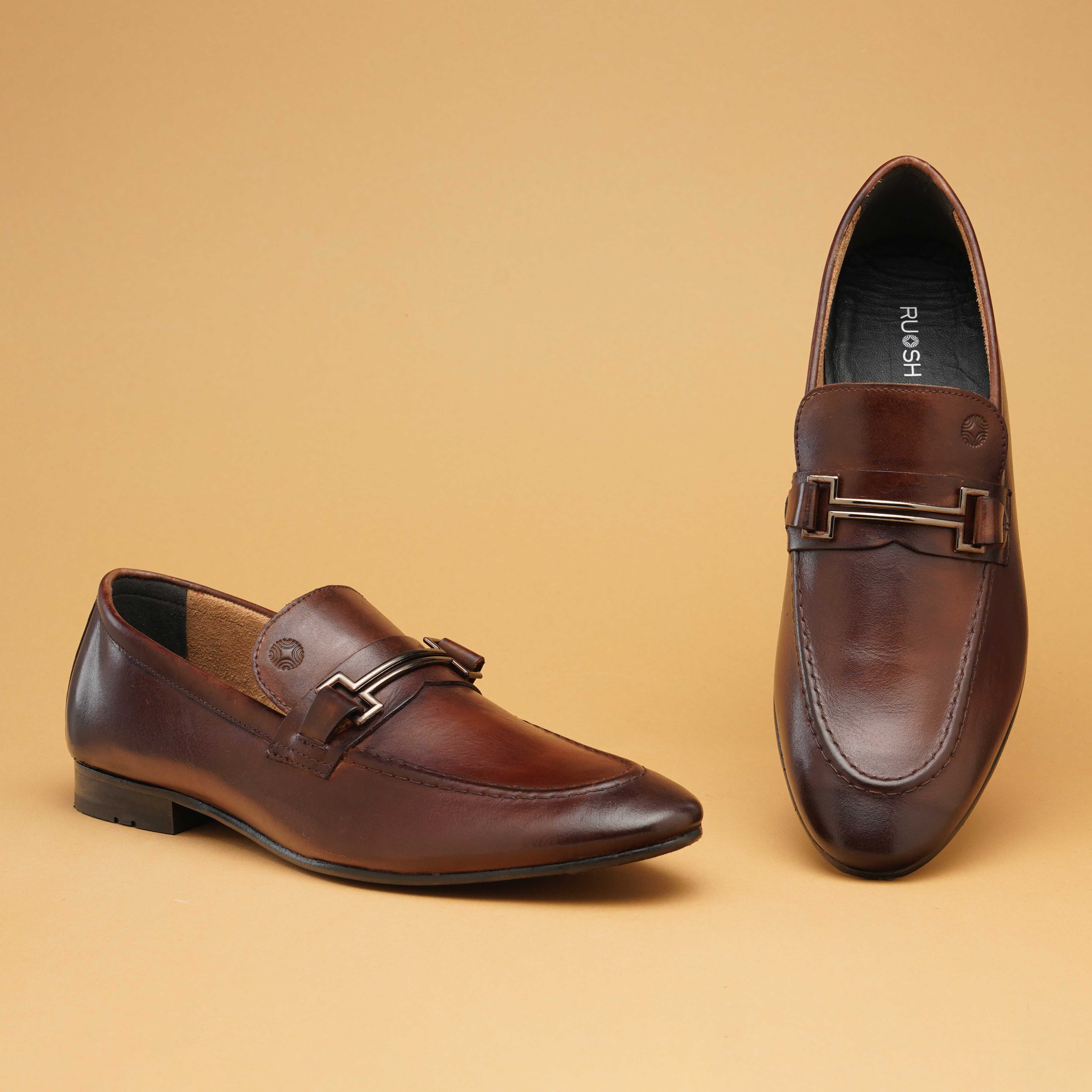 The Paul Ruosh Men Grey Formal Slip-On