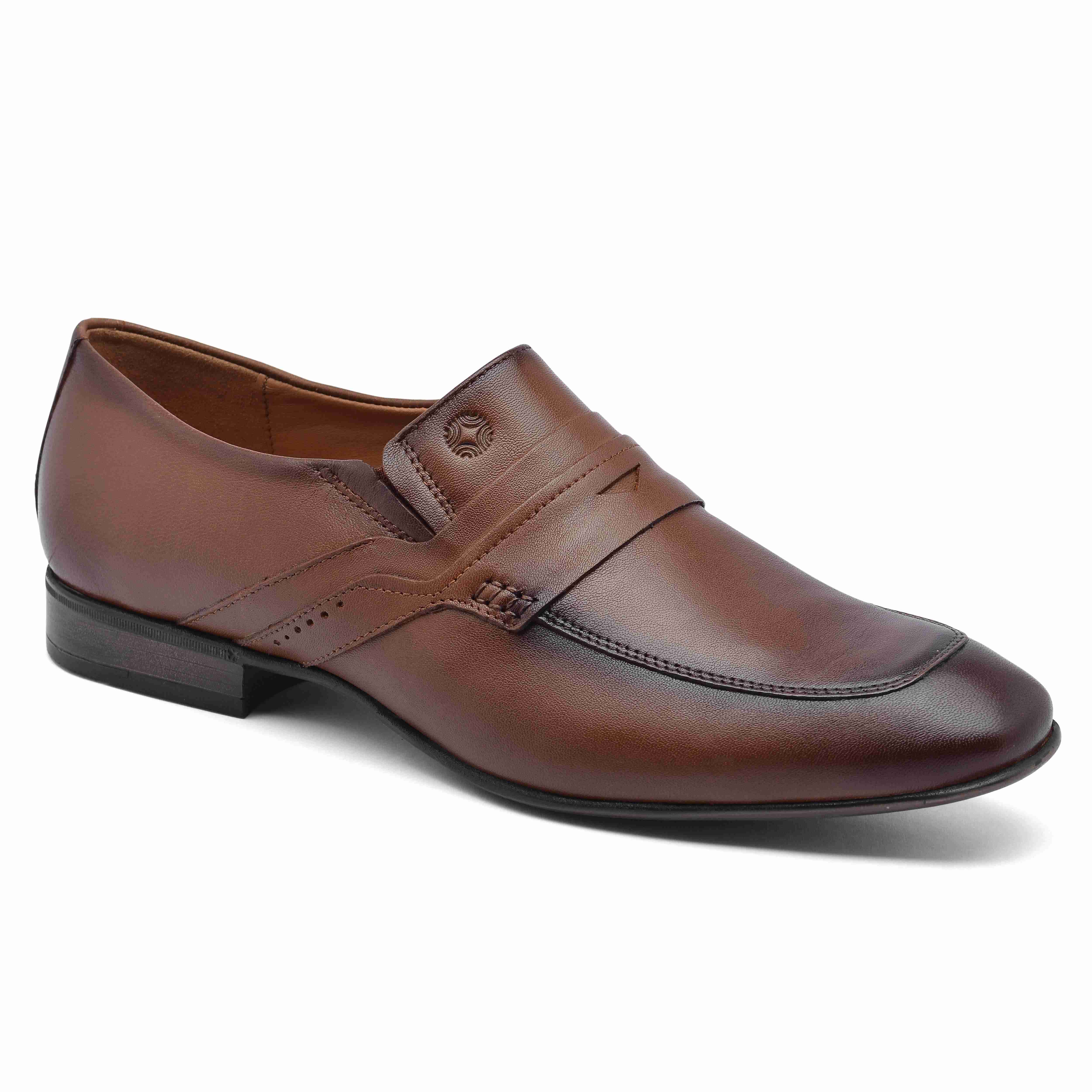 The Mattia Ruosh Men Tan Formal Slip-On