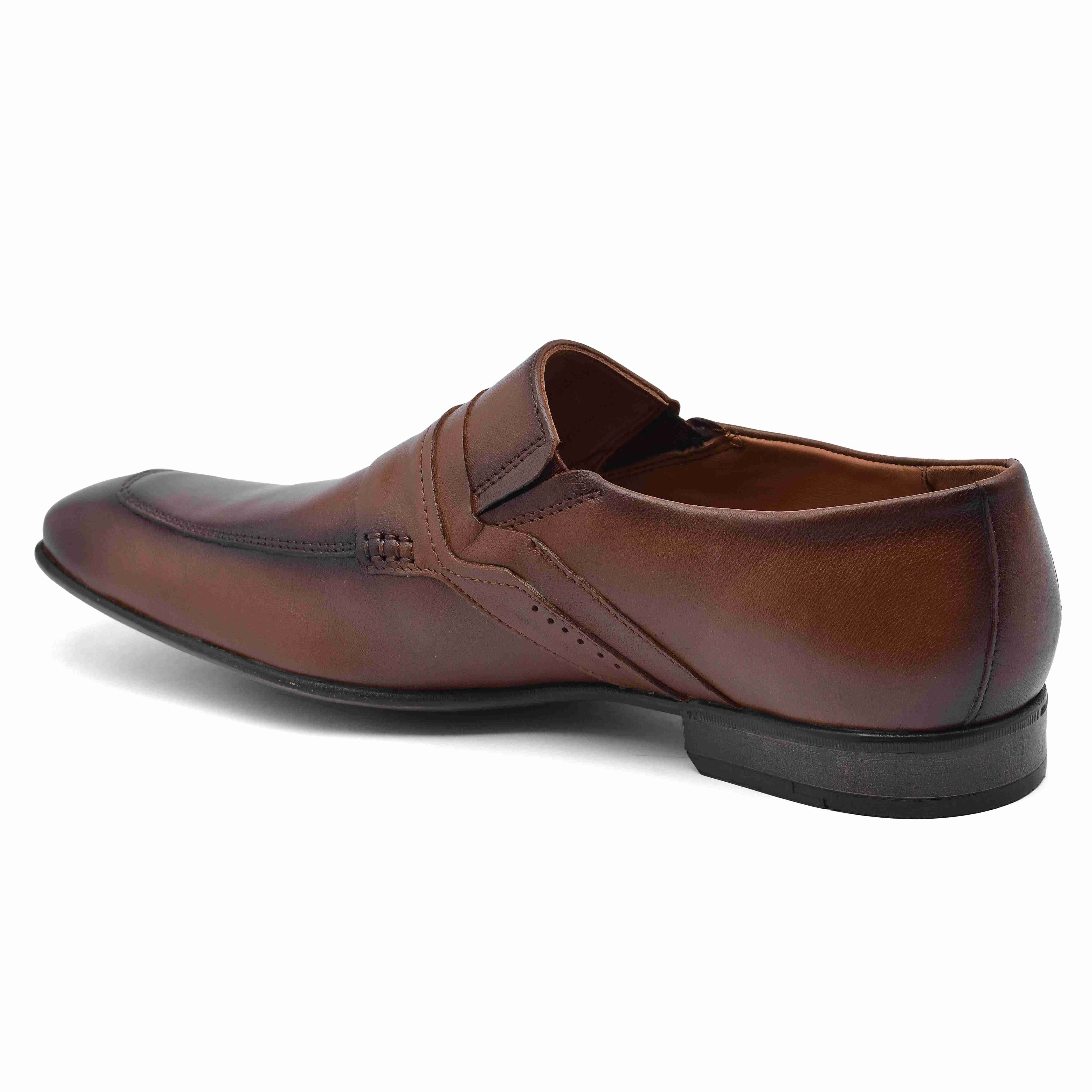 The Mattia Ruosh Men Tan Formal Slip-On