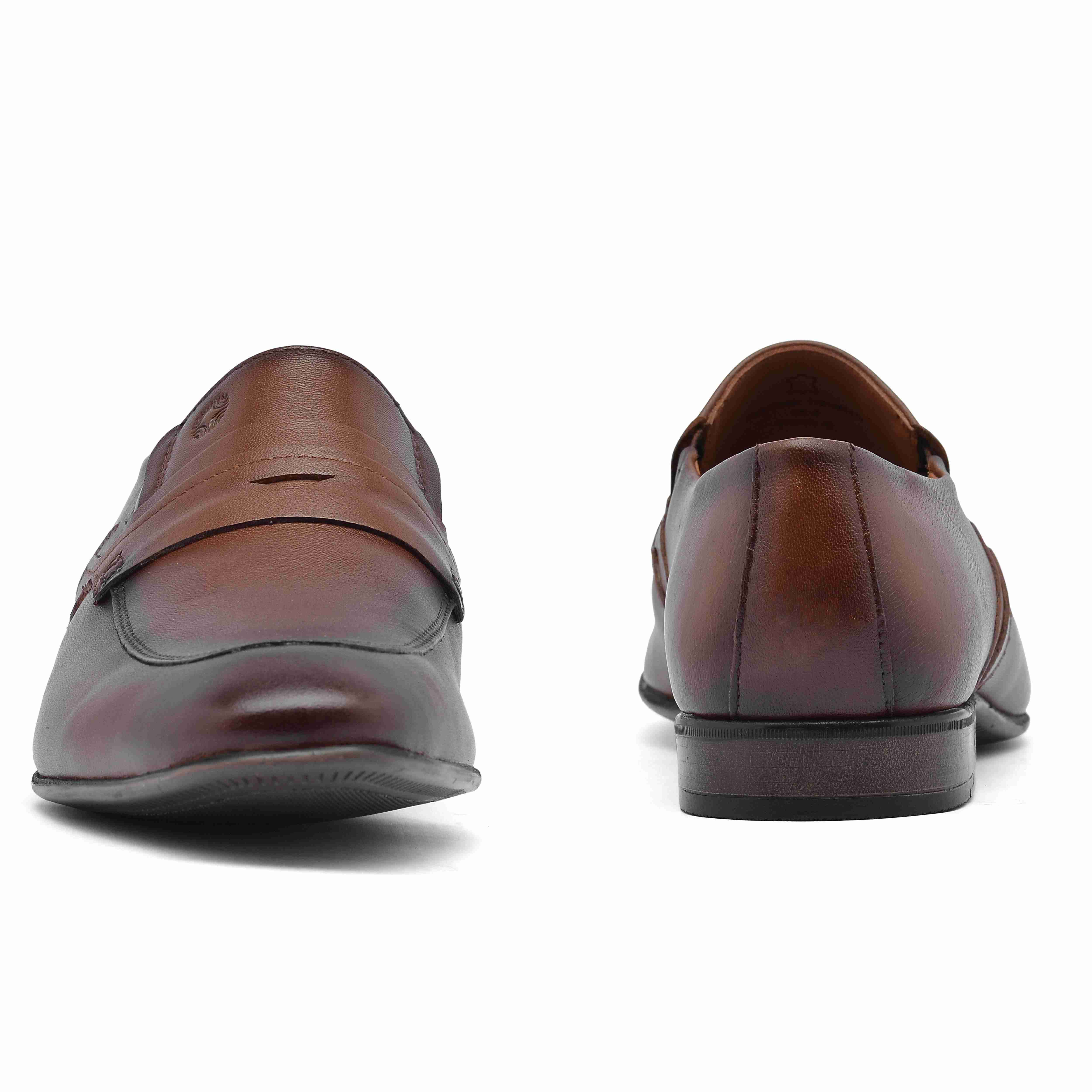 The Mattia Ruosh Men Tan Formal Slip-On