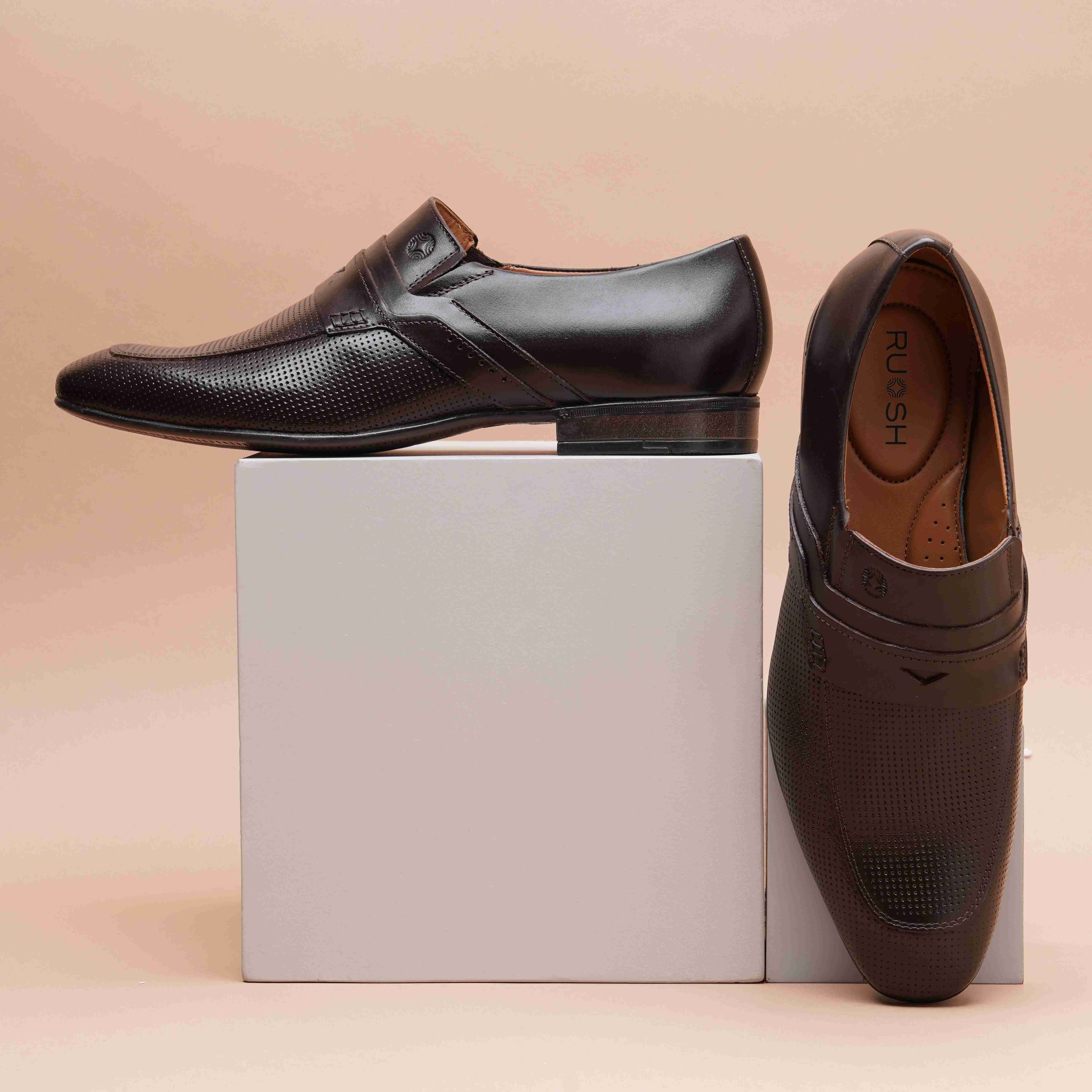 The Mattia Ruosh Men Brown Formal Slip-On