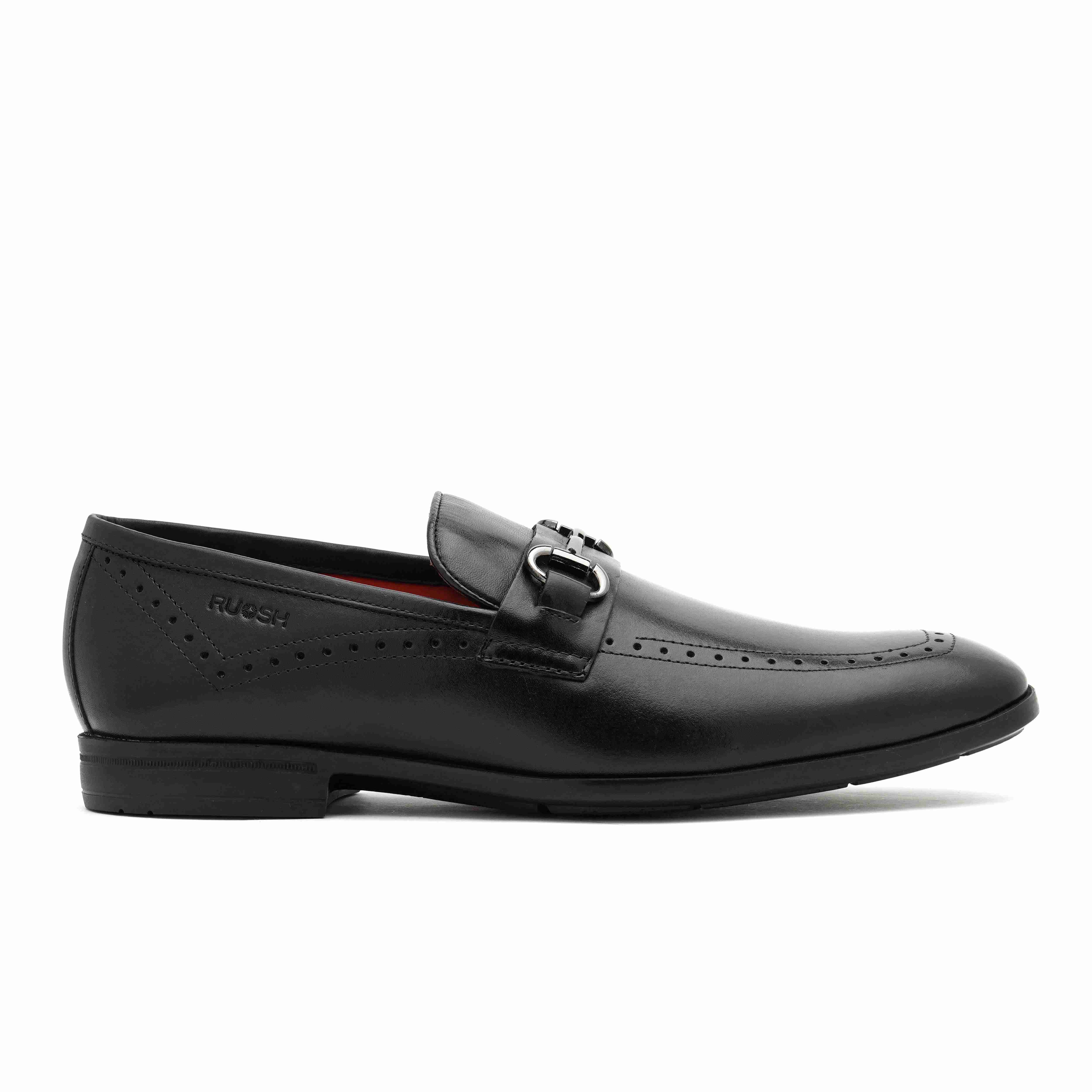 The Bordan Ruosh Men Black Occasion Slip-On