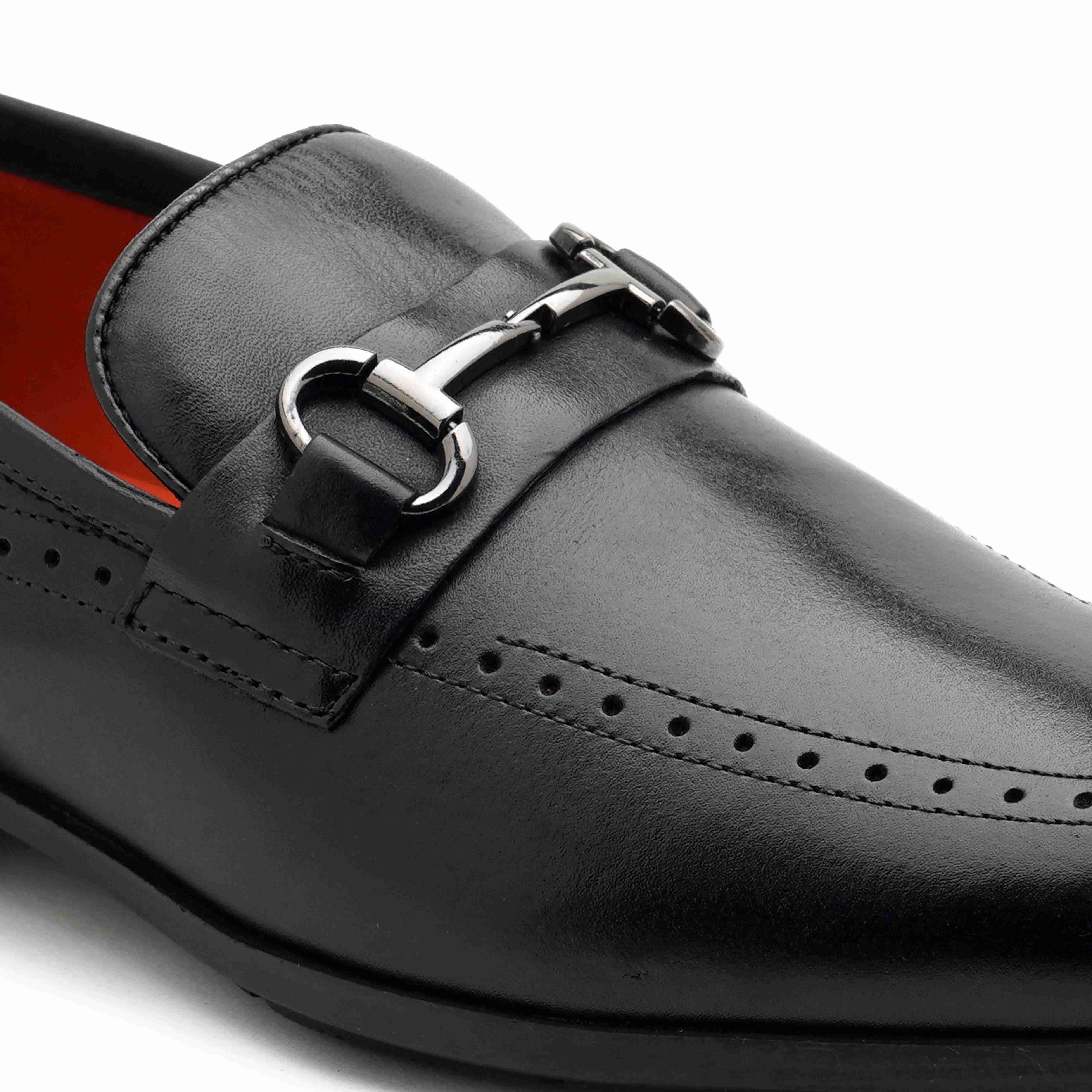 The Bordan Ruosh Men Black Occasion Slip-On
