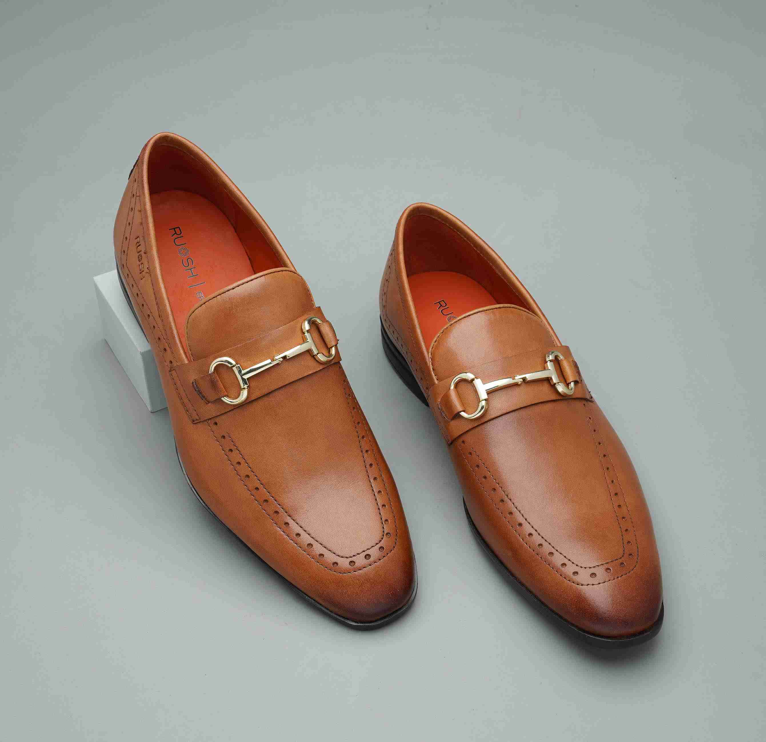 The Bordan Ruosh Men Tan Occasion Slip-On