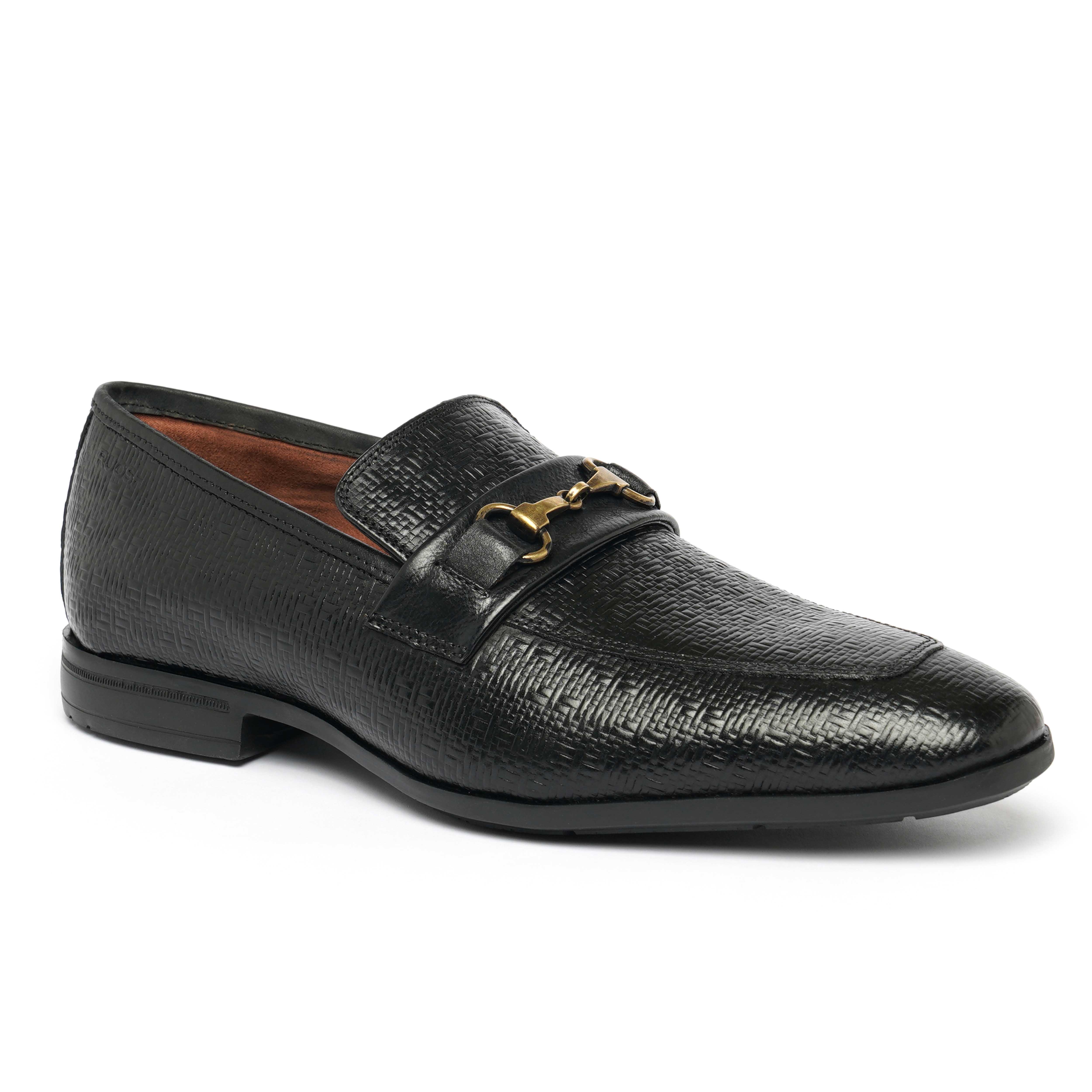 The Cameroon Ruosh Men Black Formal Slip-On