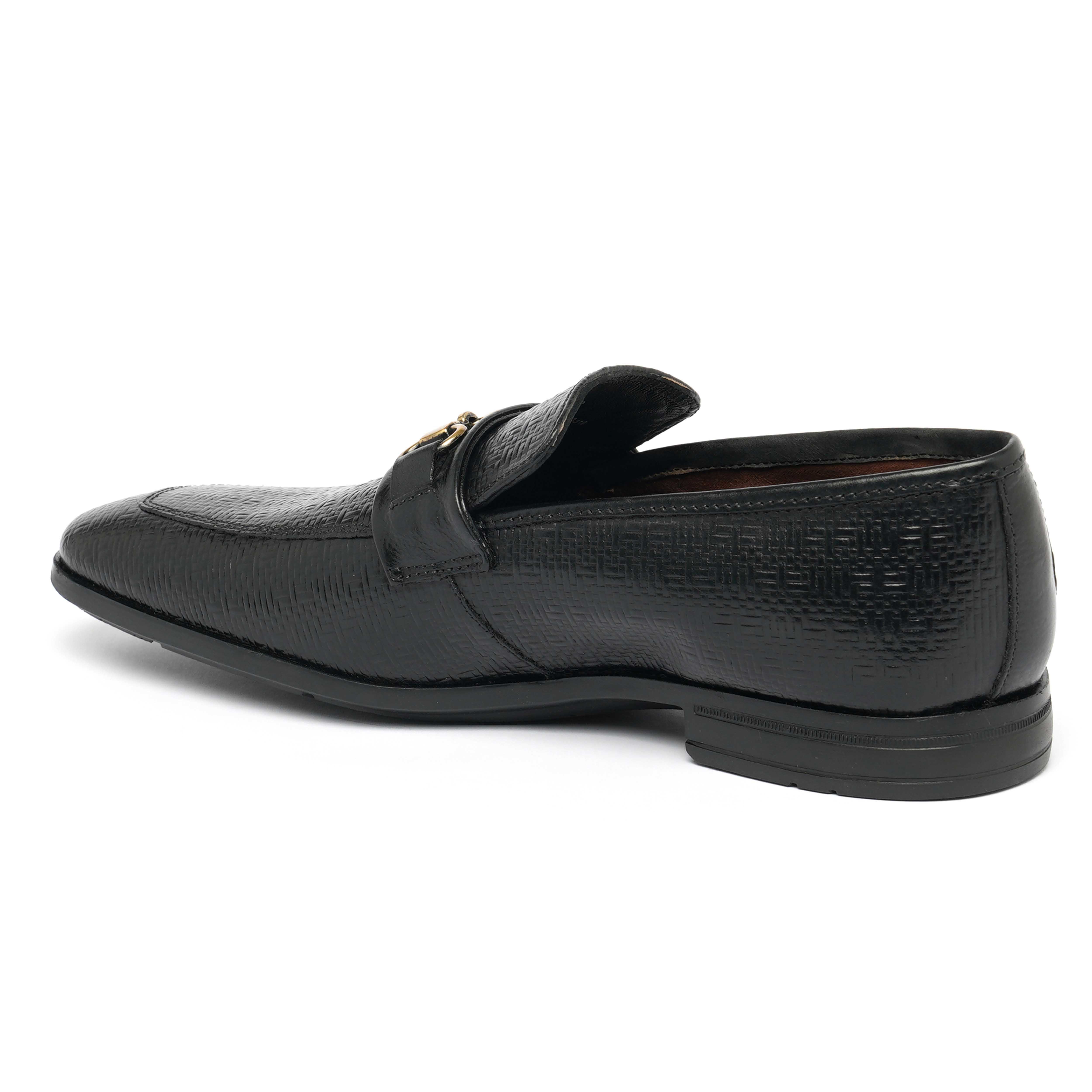 The Cameroon Ruosh Men Black Formal Slip-On