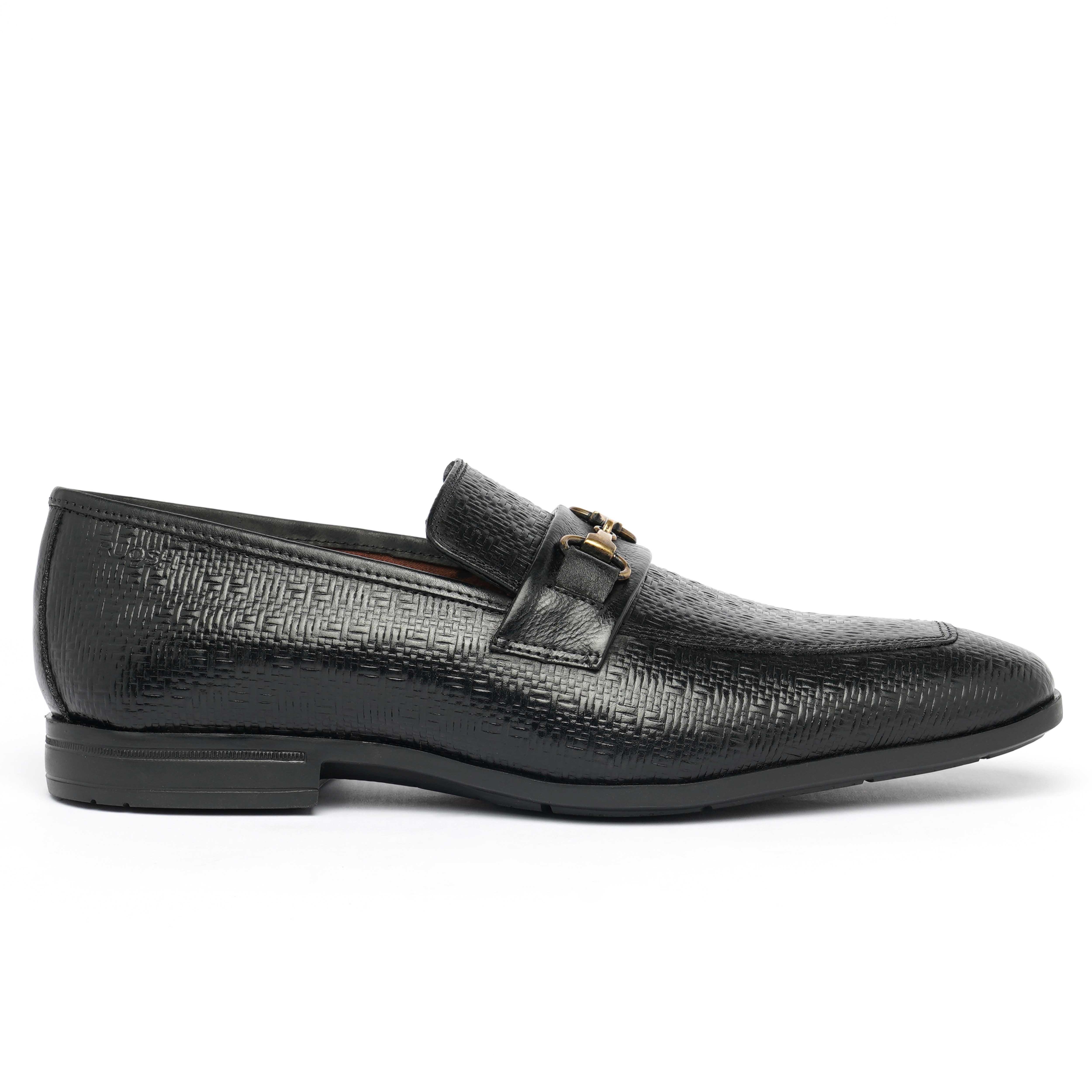 The Cameroon Ruosh Men Black Formal Slip-On