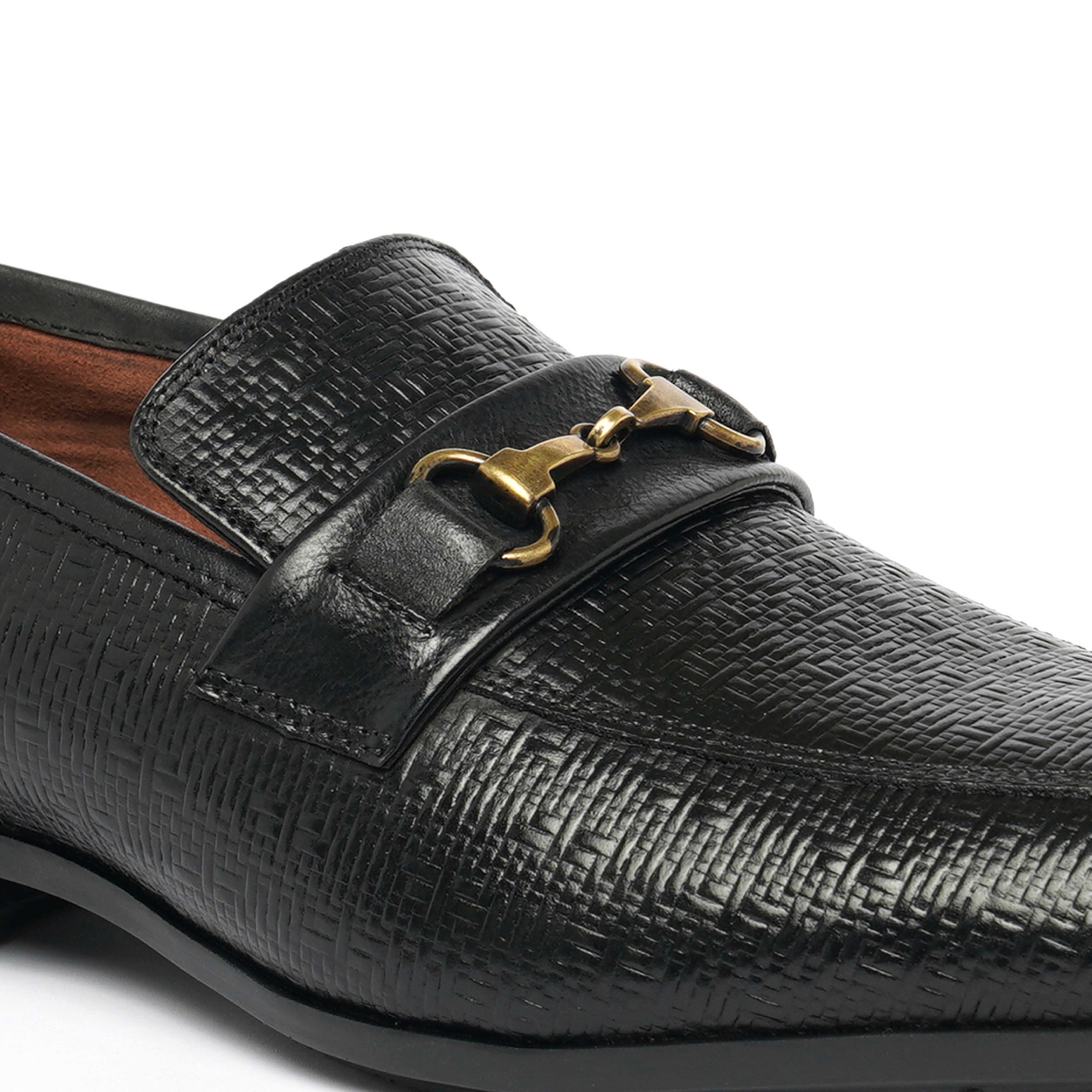 The Cameroon Ruosh Men Black Formal Slip-On