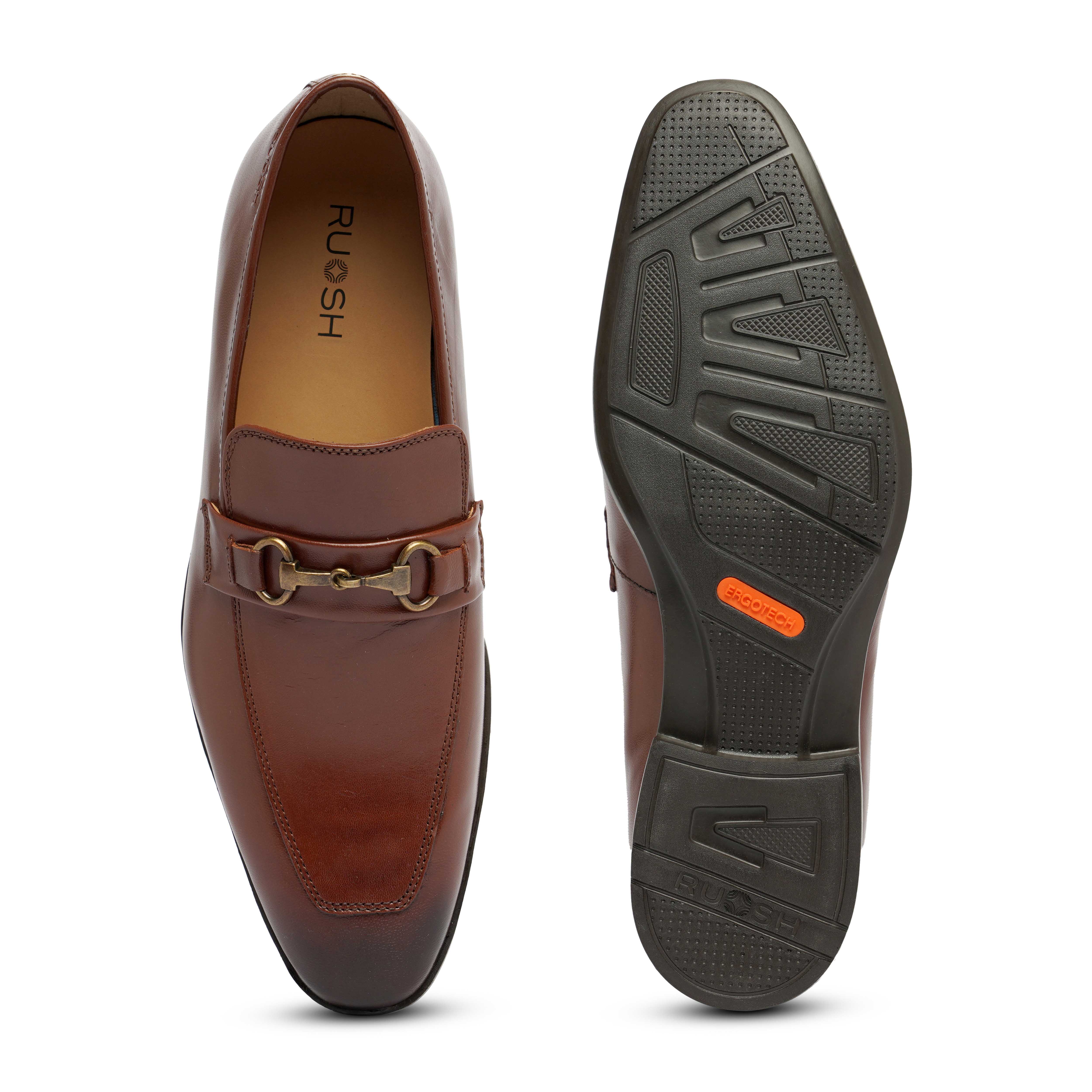 The Cameroon Ruosh Men Tan Formal Slip-On