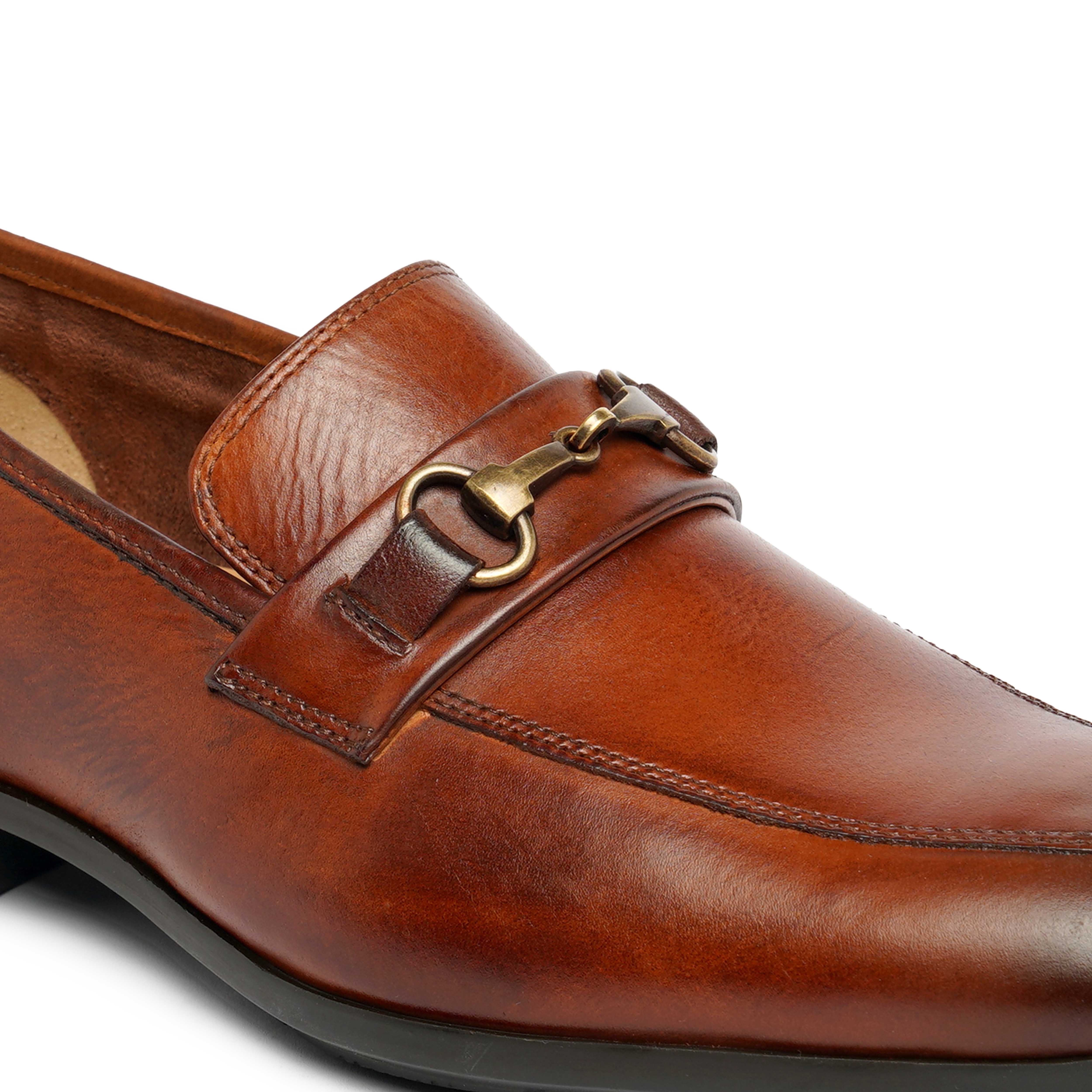The Cameroon Ruosh Men Tan Formal Slip-On
