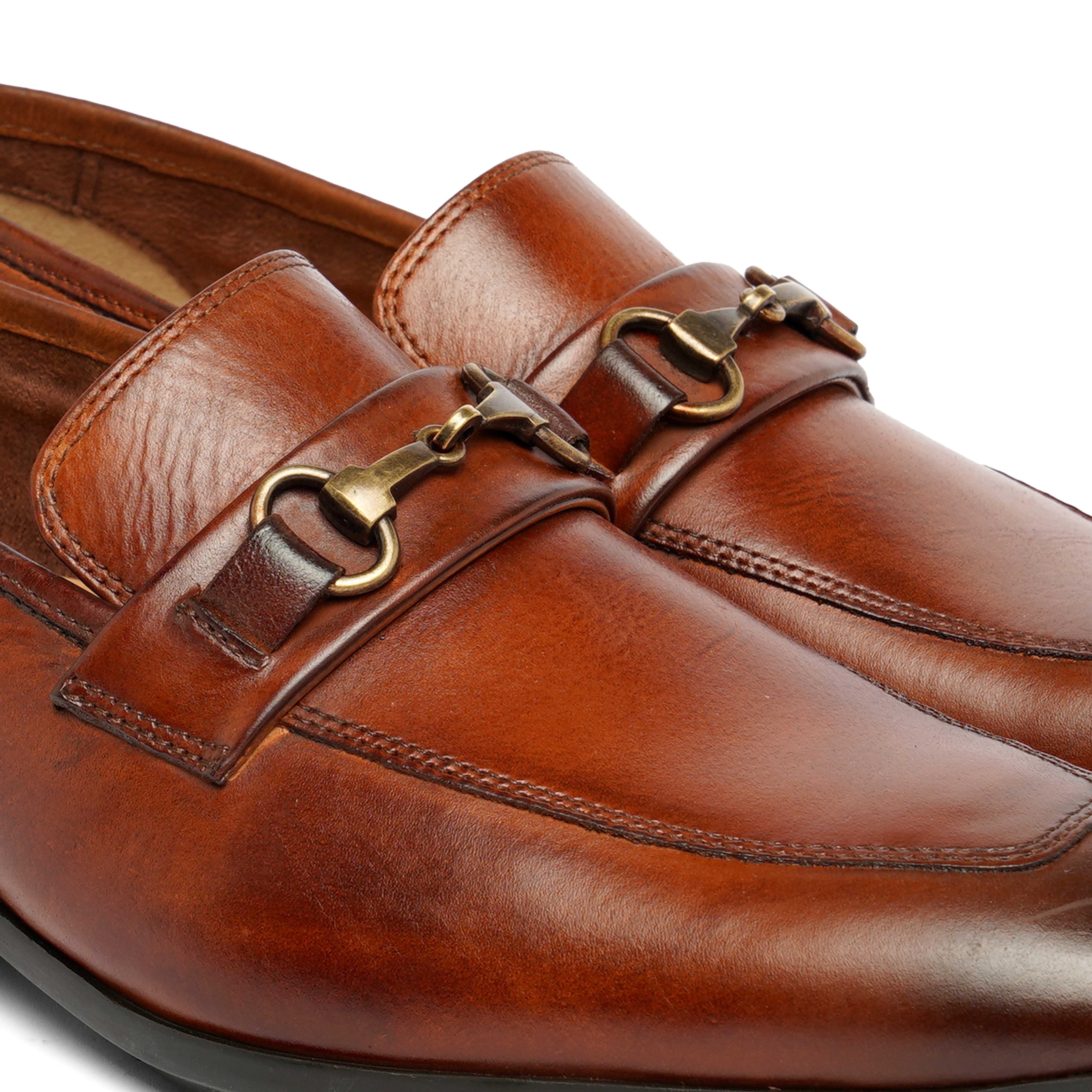 The Cameroon Ruosh Men Tan Formal Slip-On