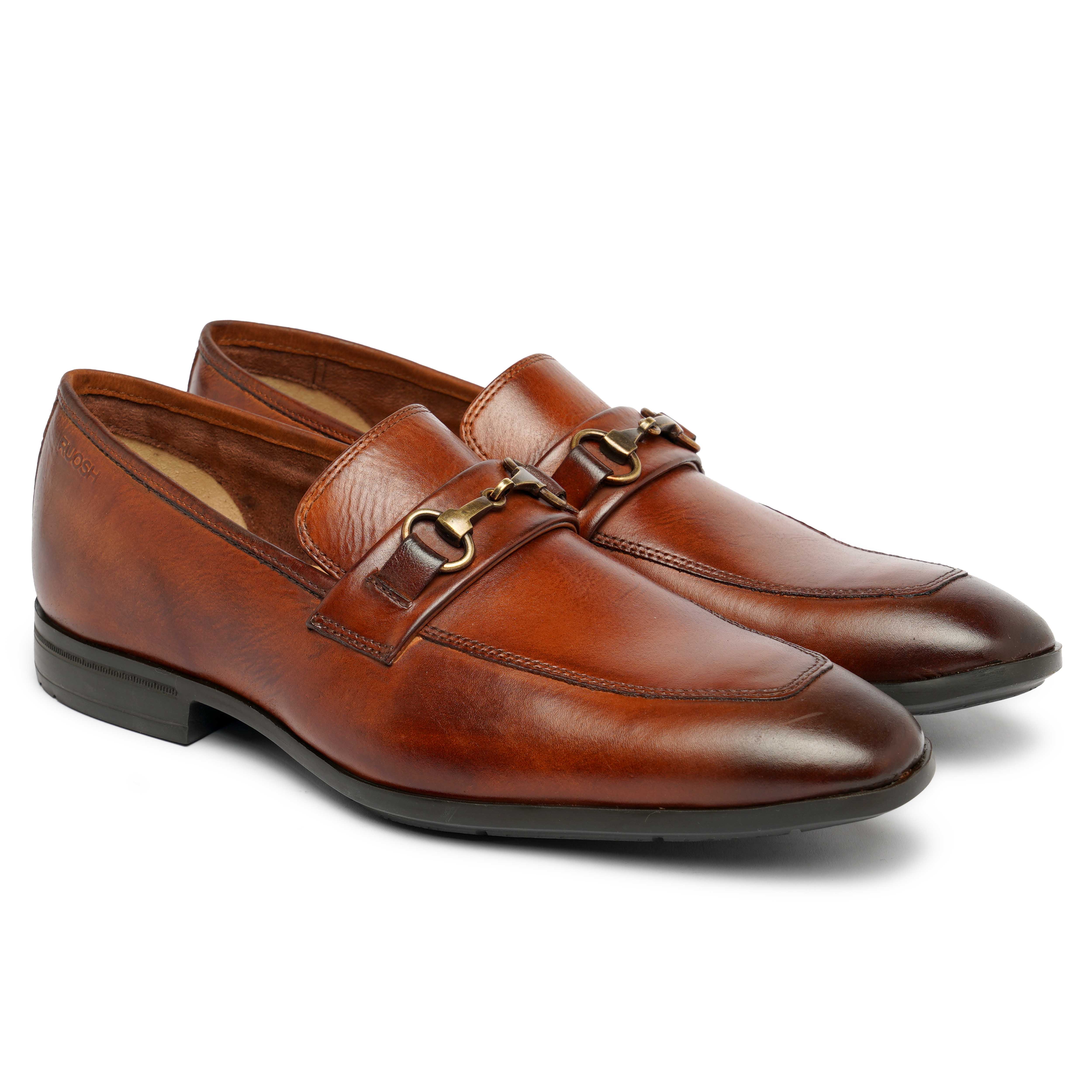 The Cameroon Ruosh Men Tan Formal Slip-On