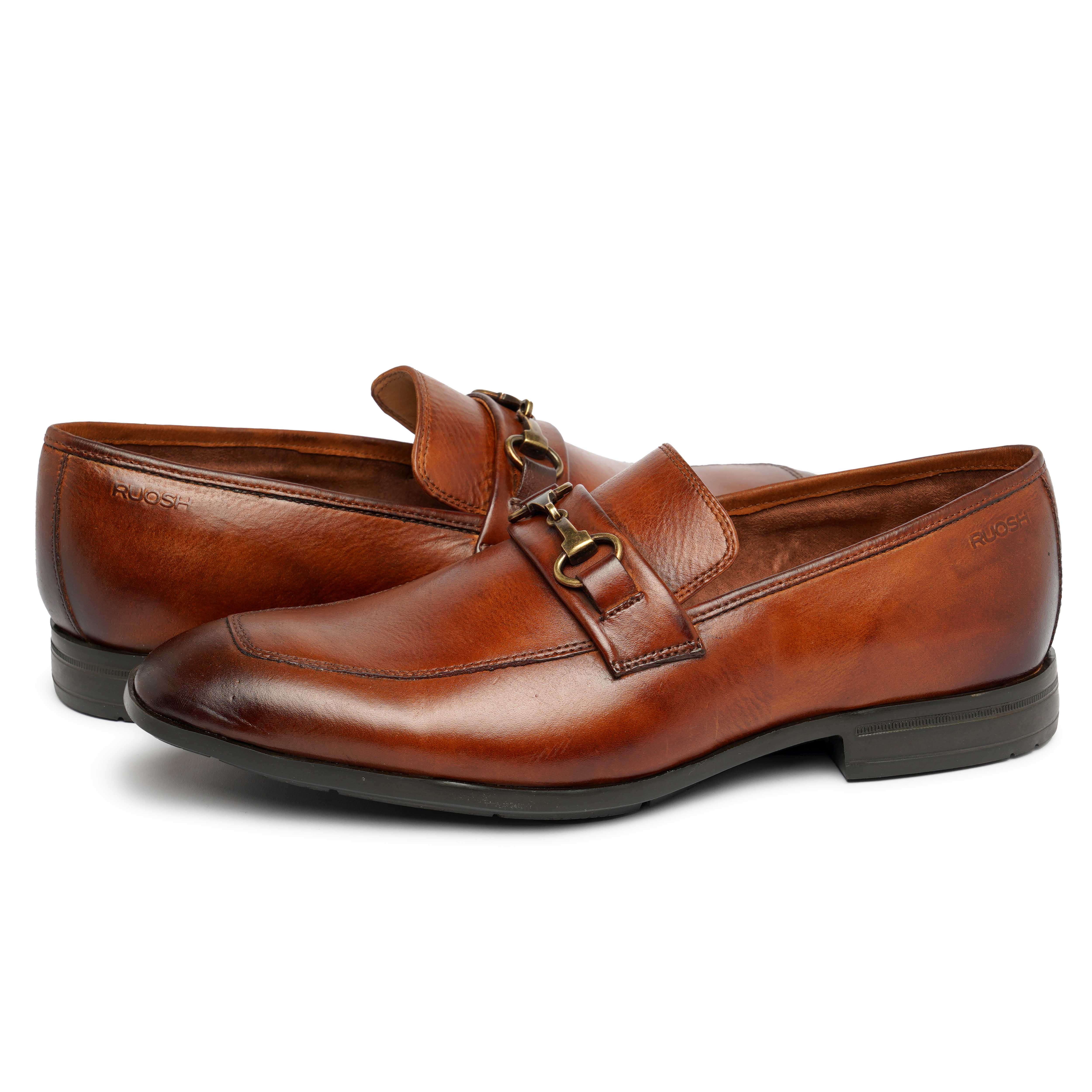 The Cameroon Ruosh Men Tan Formal Slip-On