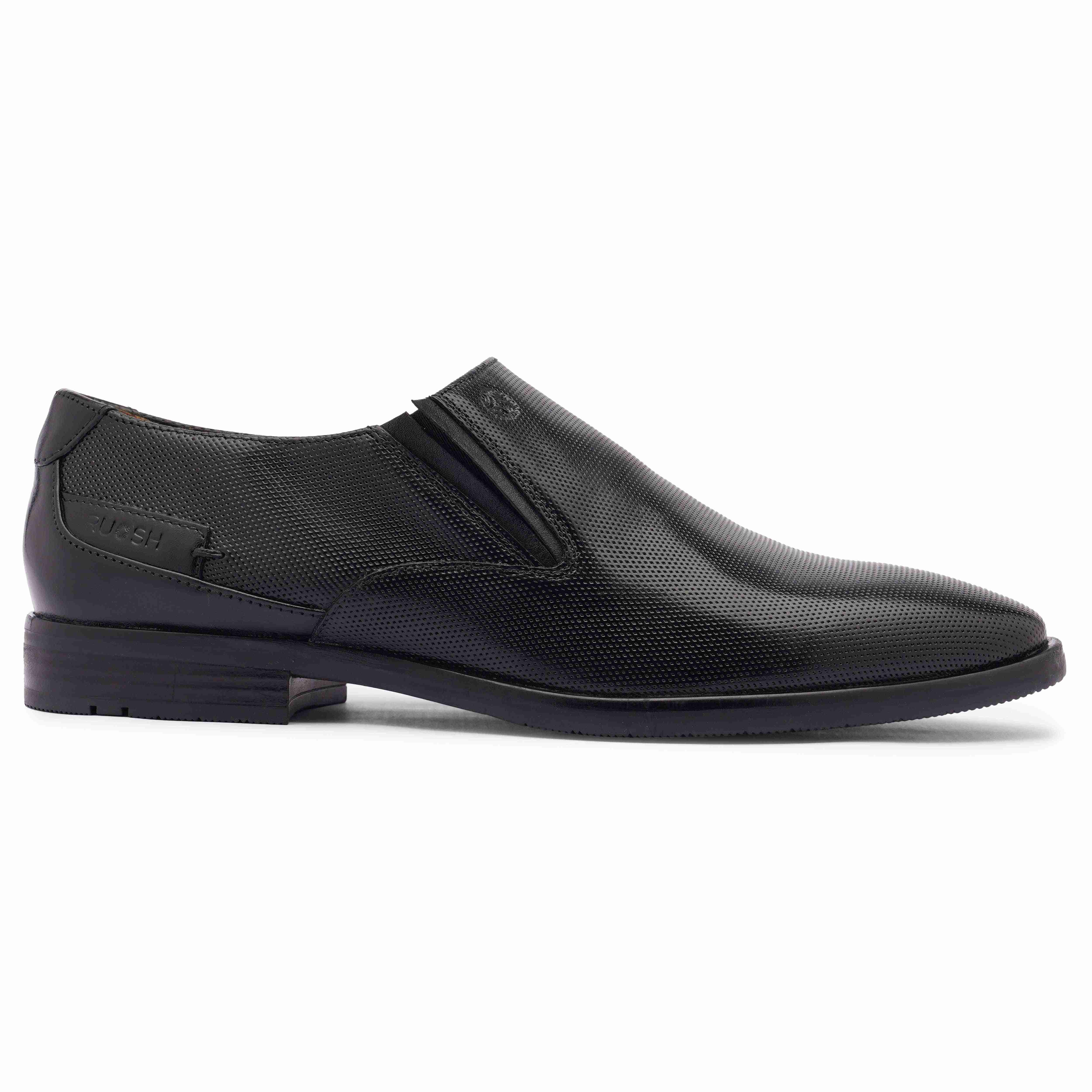 The Newyork Ruosh Men Black Formal Slip-On