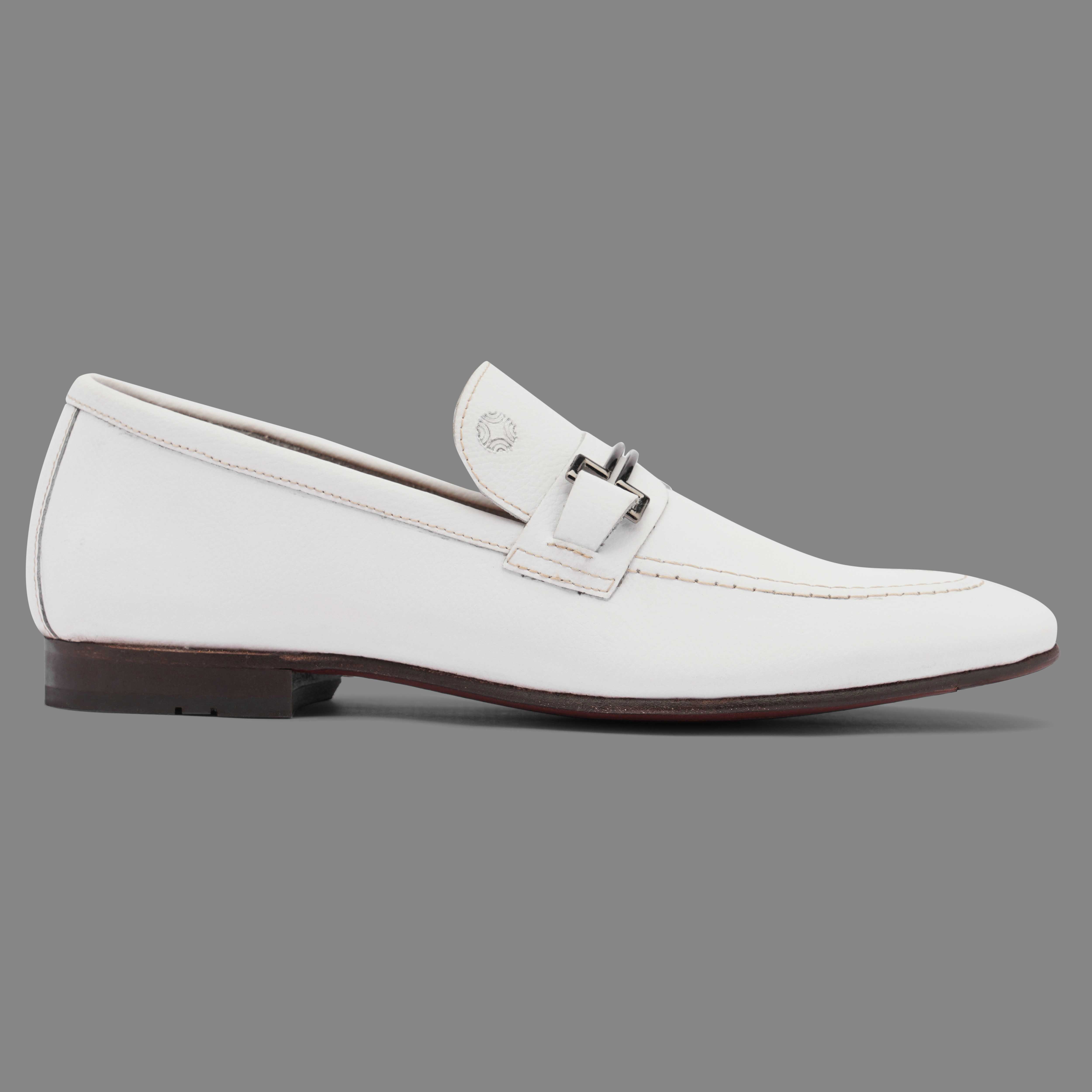 The Paul Ruosh Men White Bit Loafer