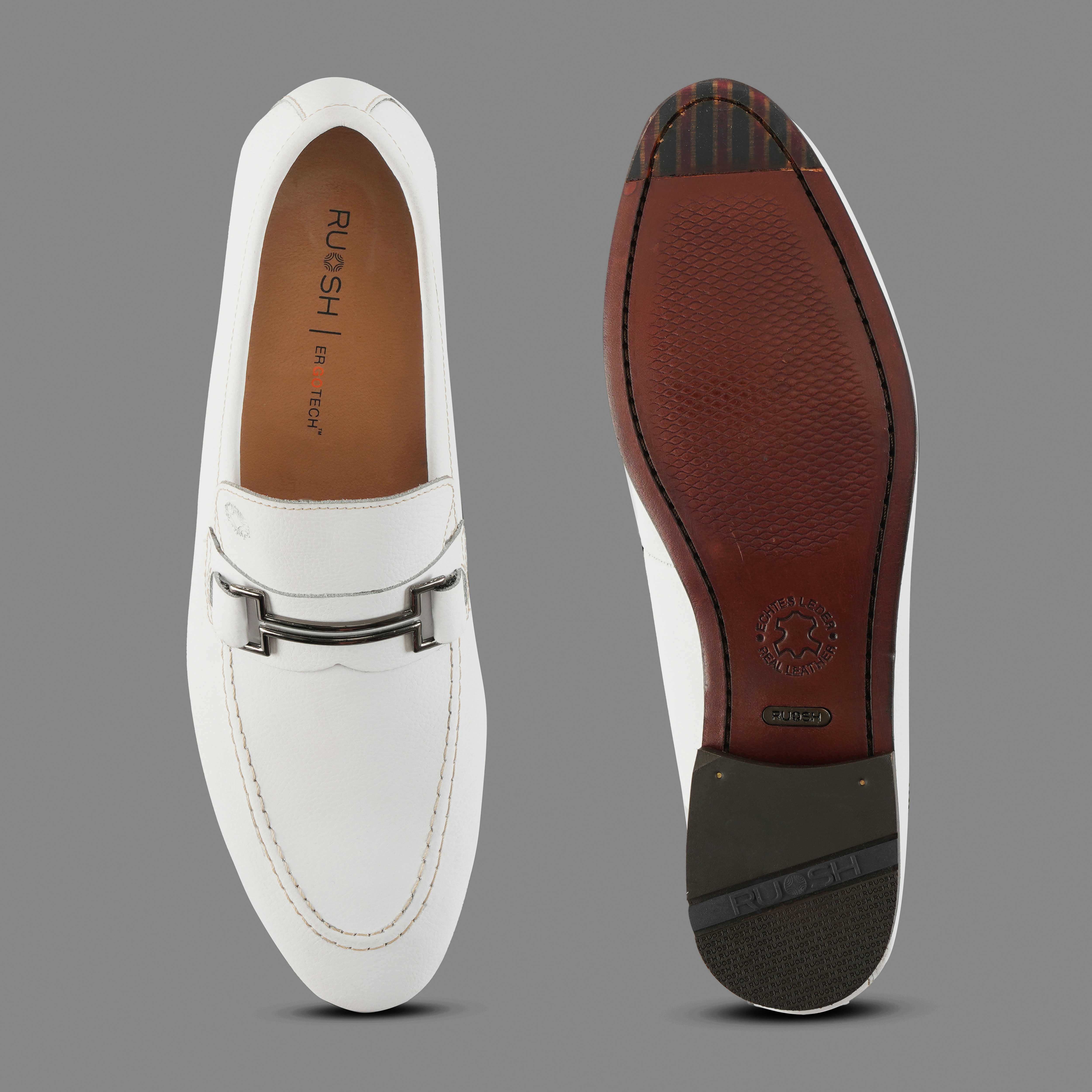 The Paul Ruosh Men White Bit Loafer