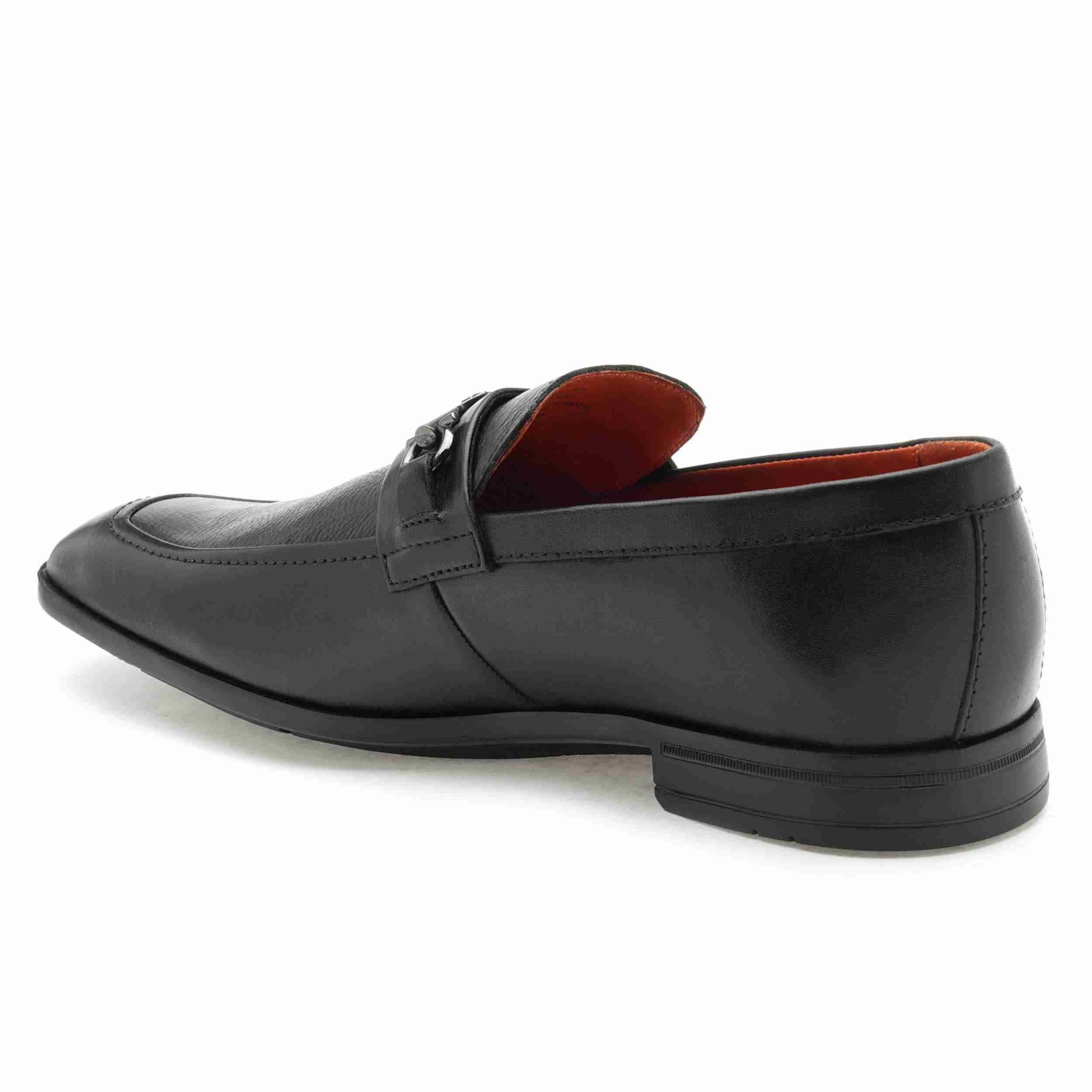 The Renzo Ruosh Men Black Formal Slip-On