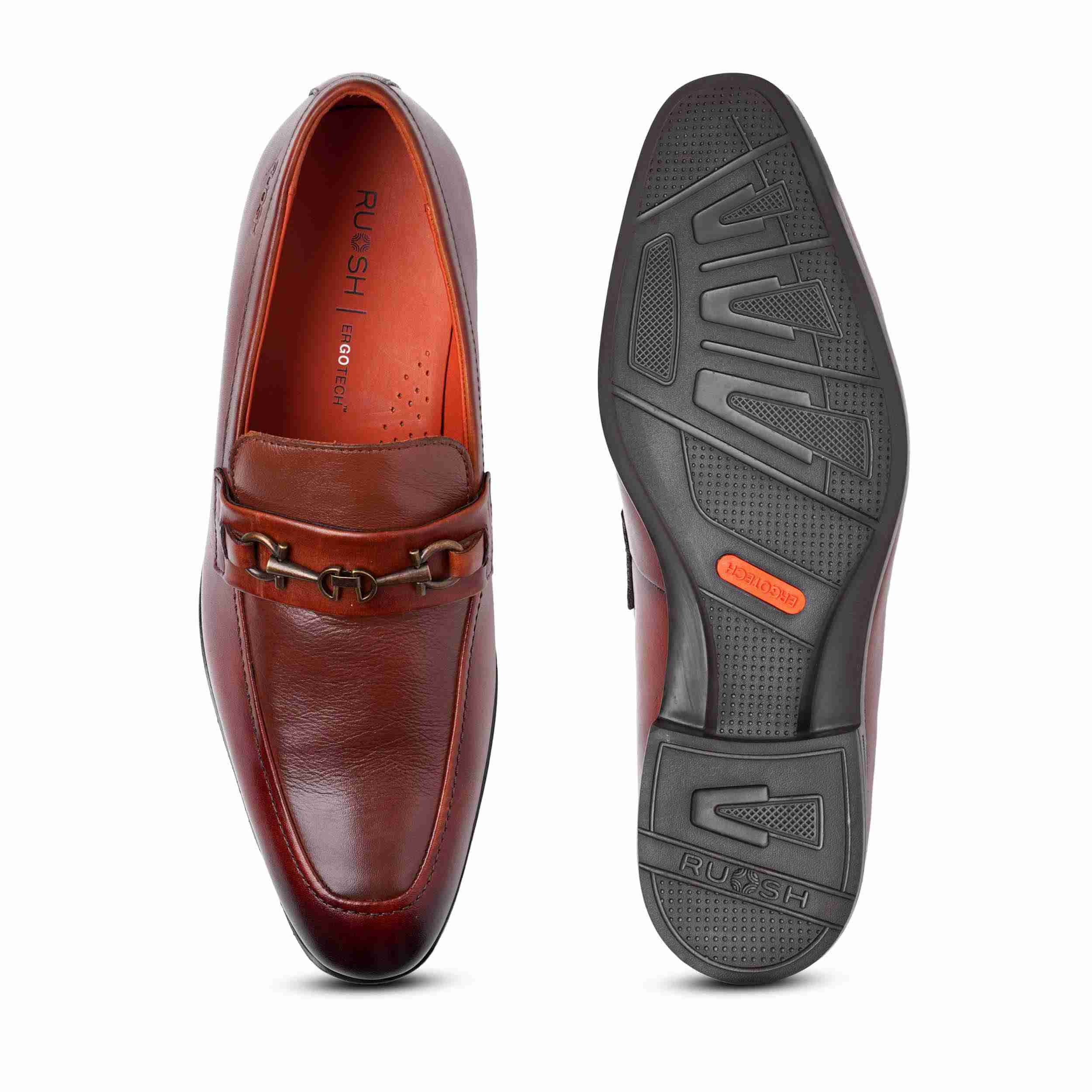The Renzo Ruosh Men Tan Formal Slip-On