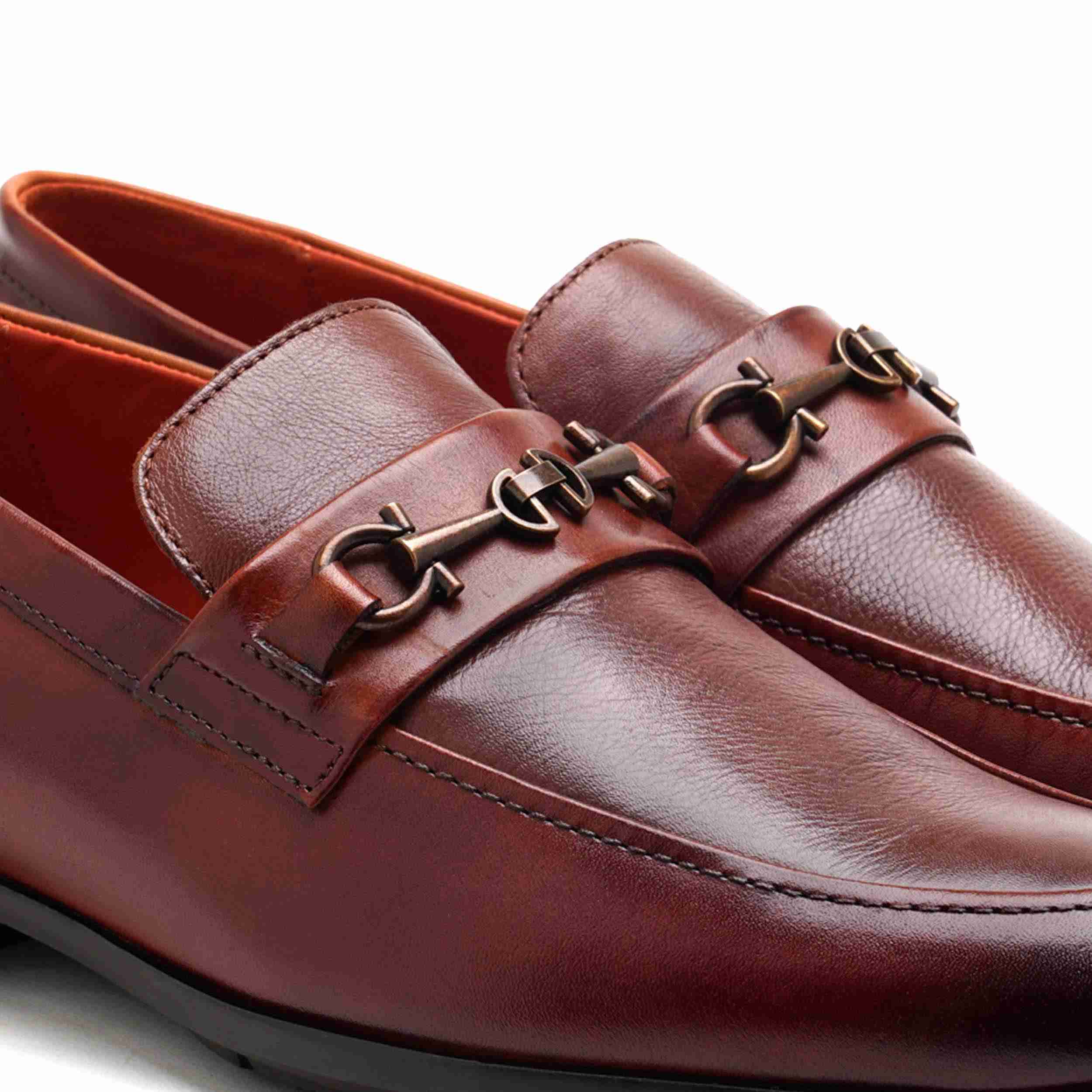 The Renzo Ruosh Men Tan Formal Slip-On