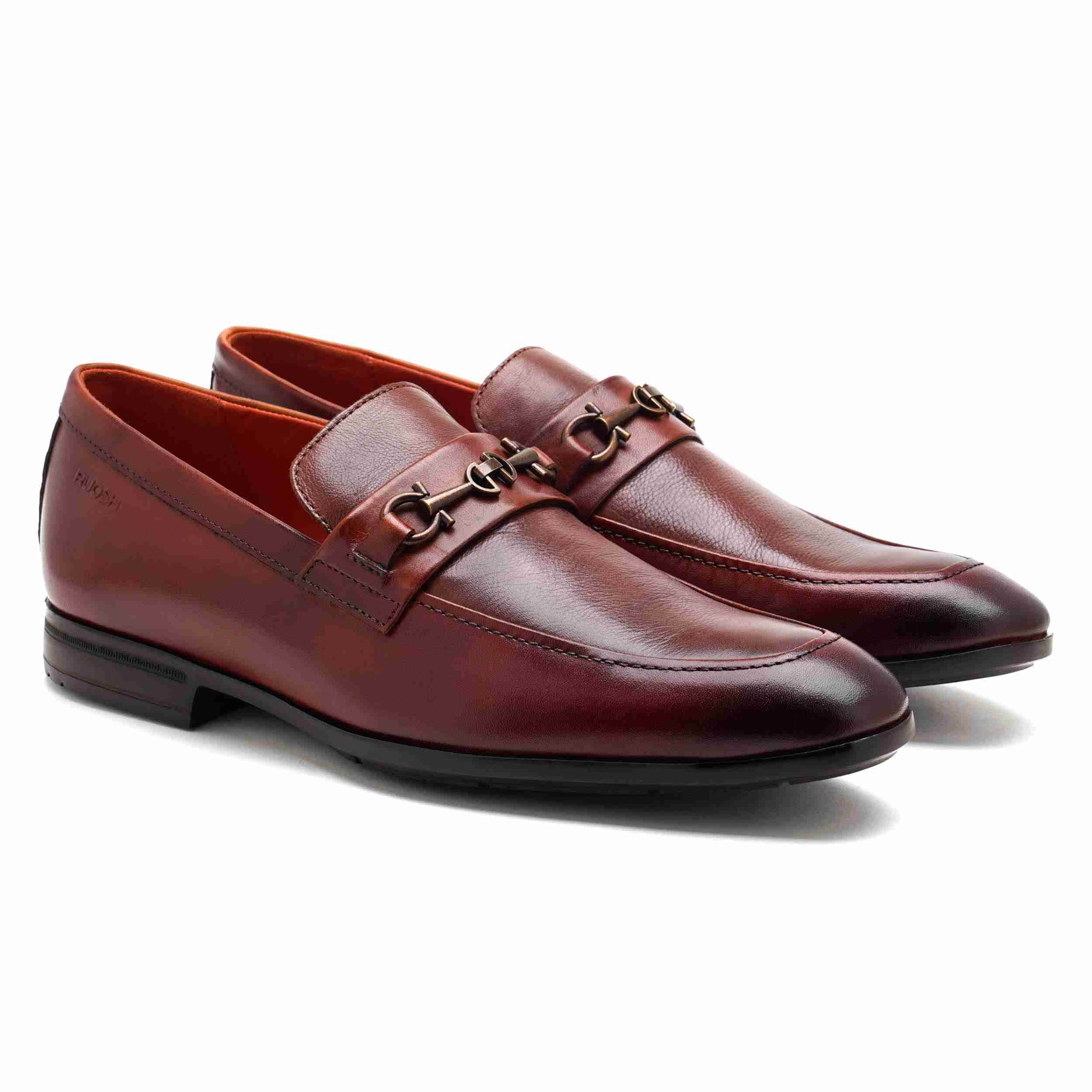 The Renzo Ruosh Men Tan Formal Slip-On