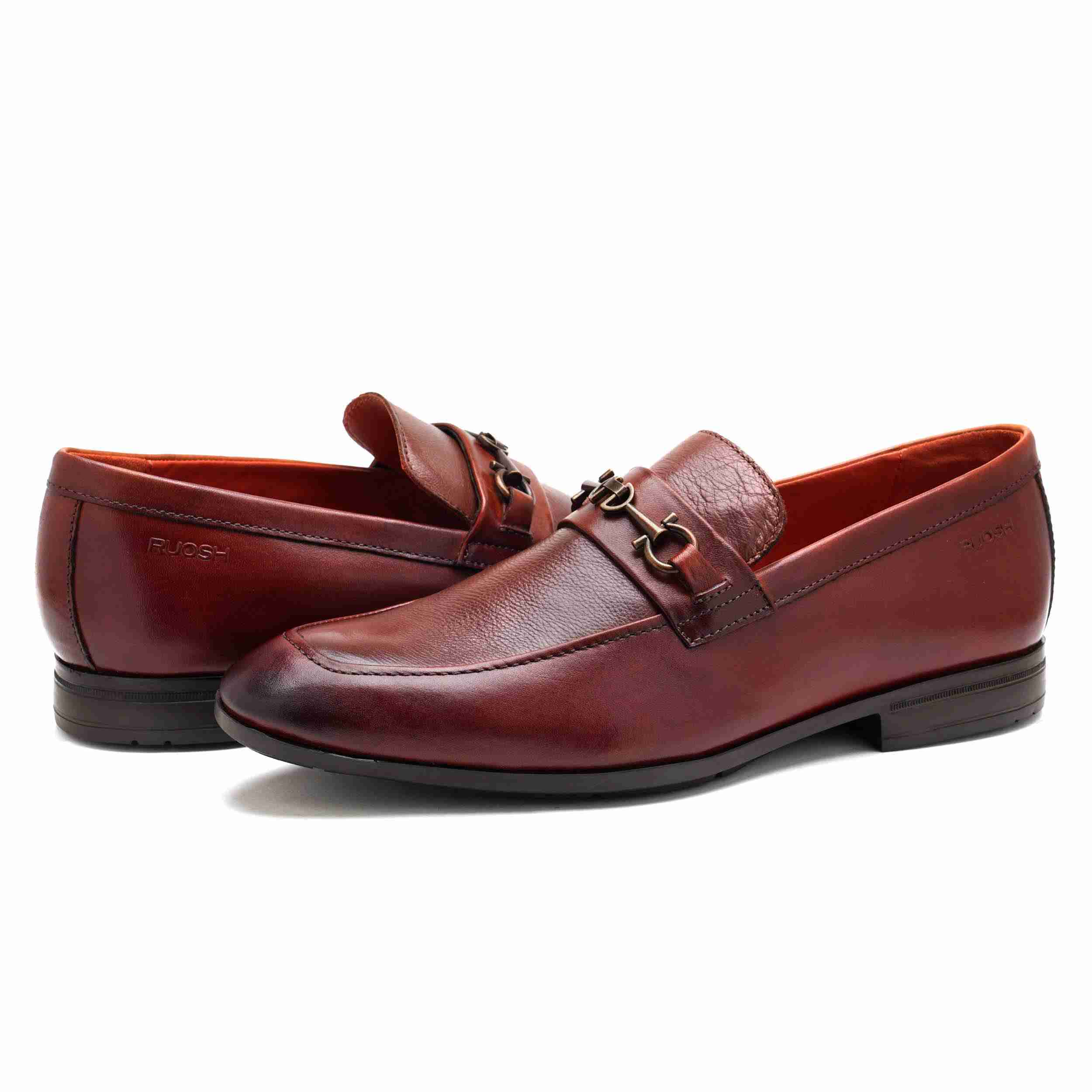 The Renzo Ruosh Men Tan Formal Slip-On