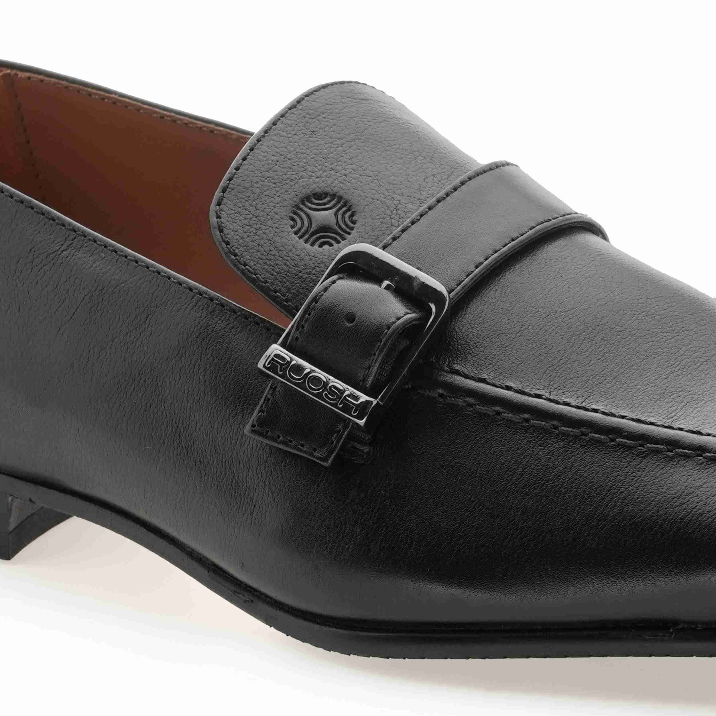 The Dante Black Men Formal Slip-On Ruosh