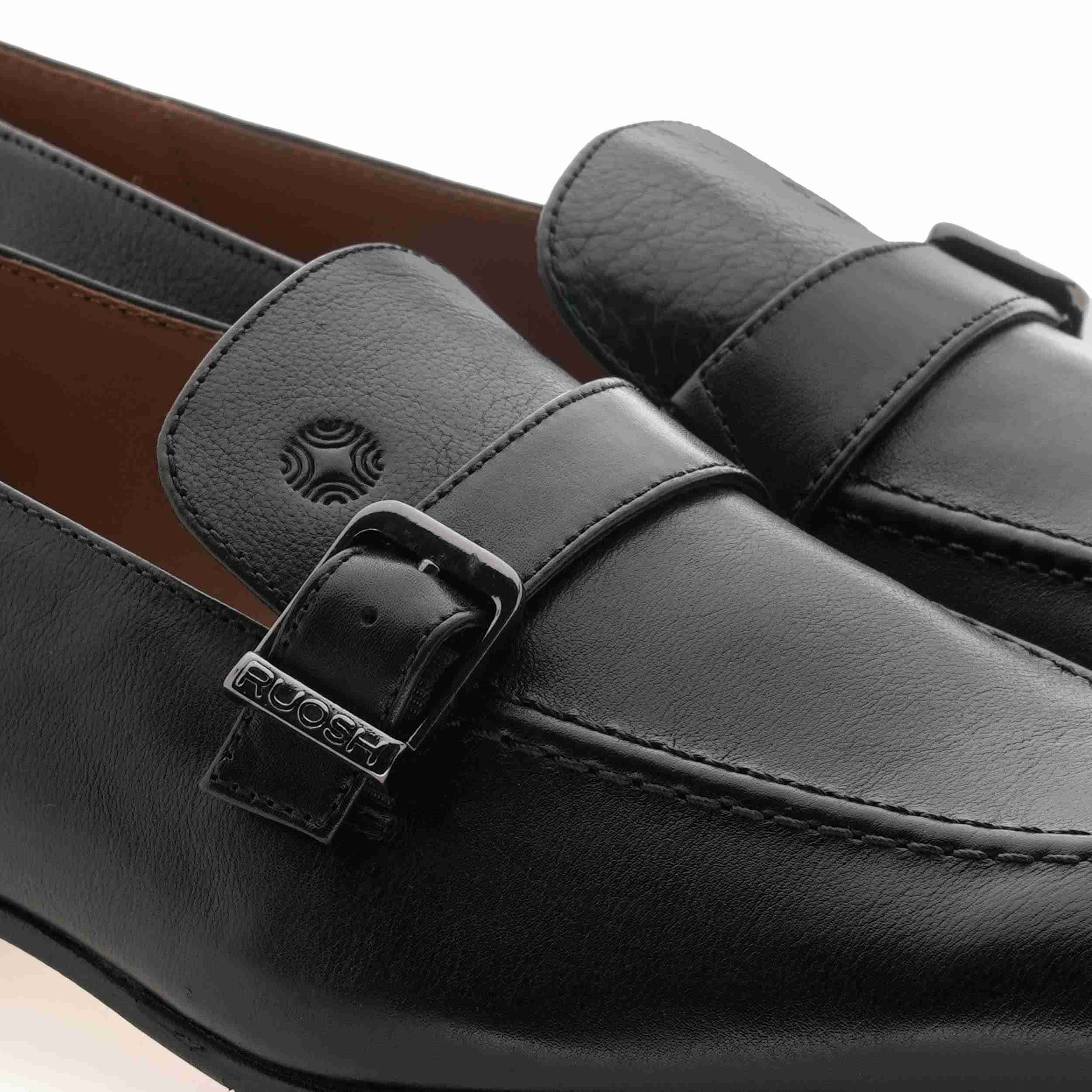 The Dante Black Men Formal Slip-On Ruosh