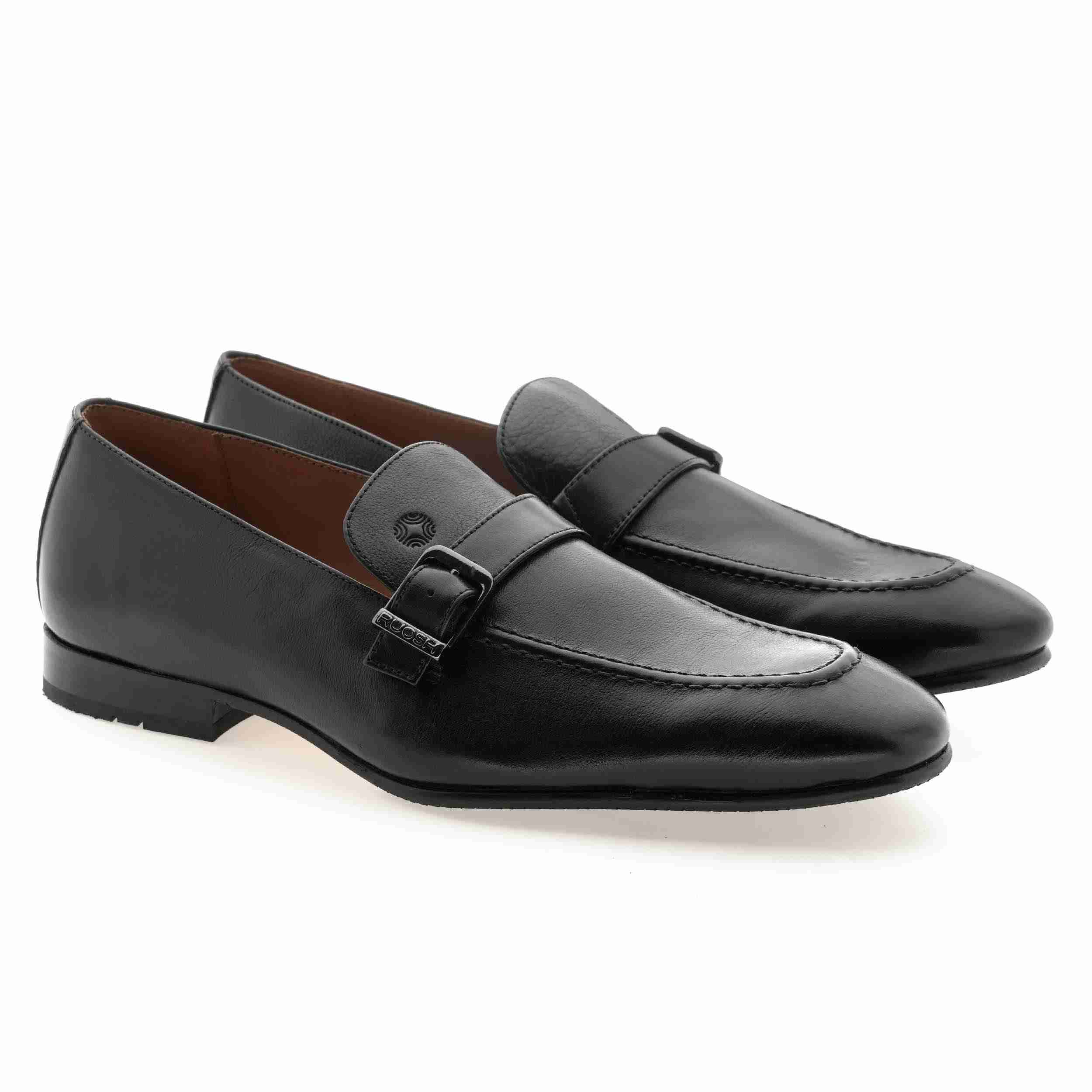 The Dante Black Men Formal Slip-On Ruosh
