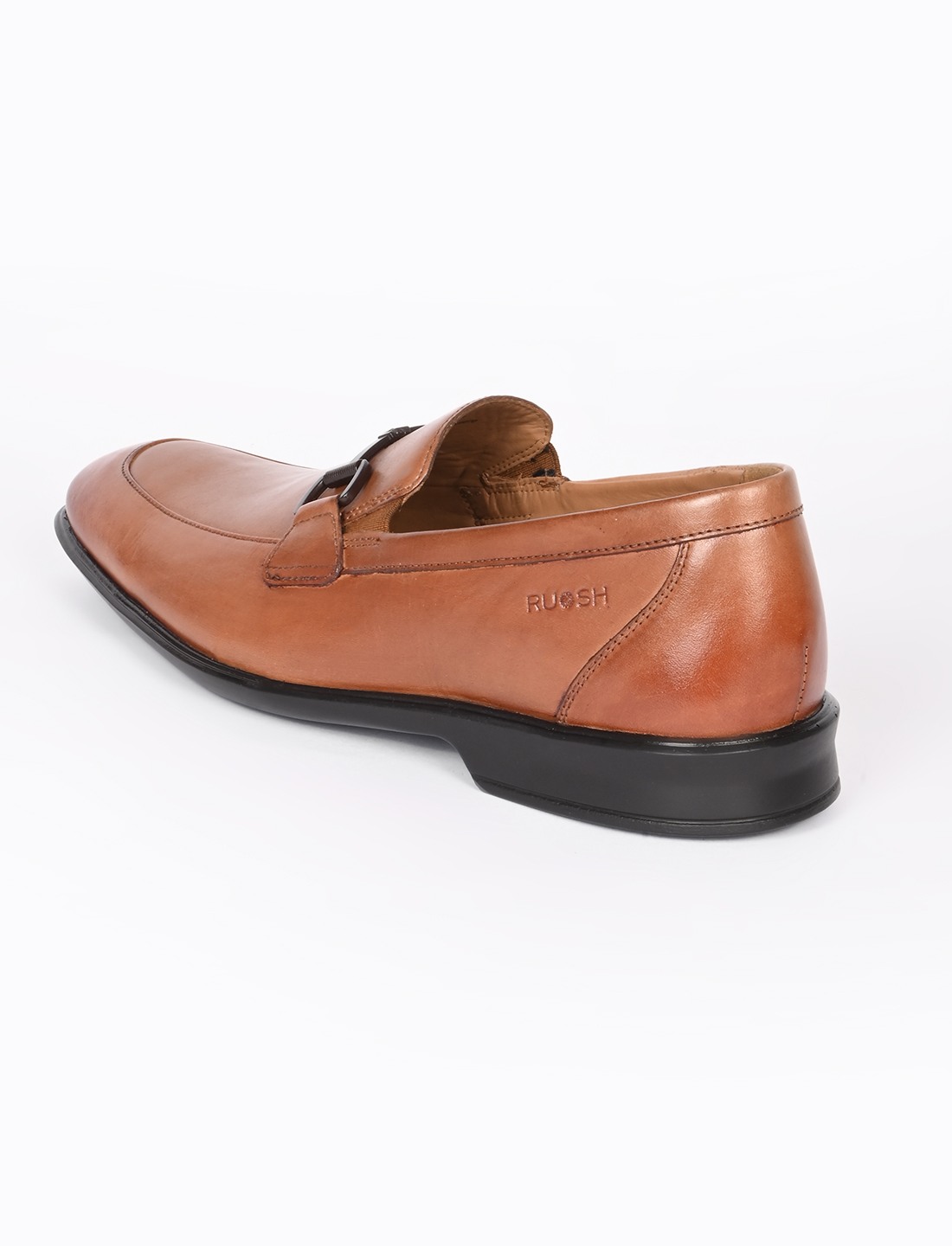 The Meson Dark Tan Men Formal Slip-On Ruosh