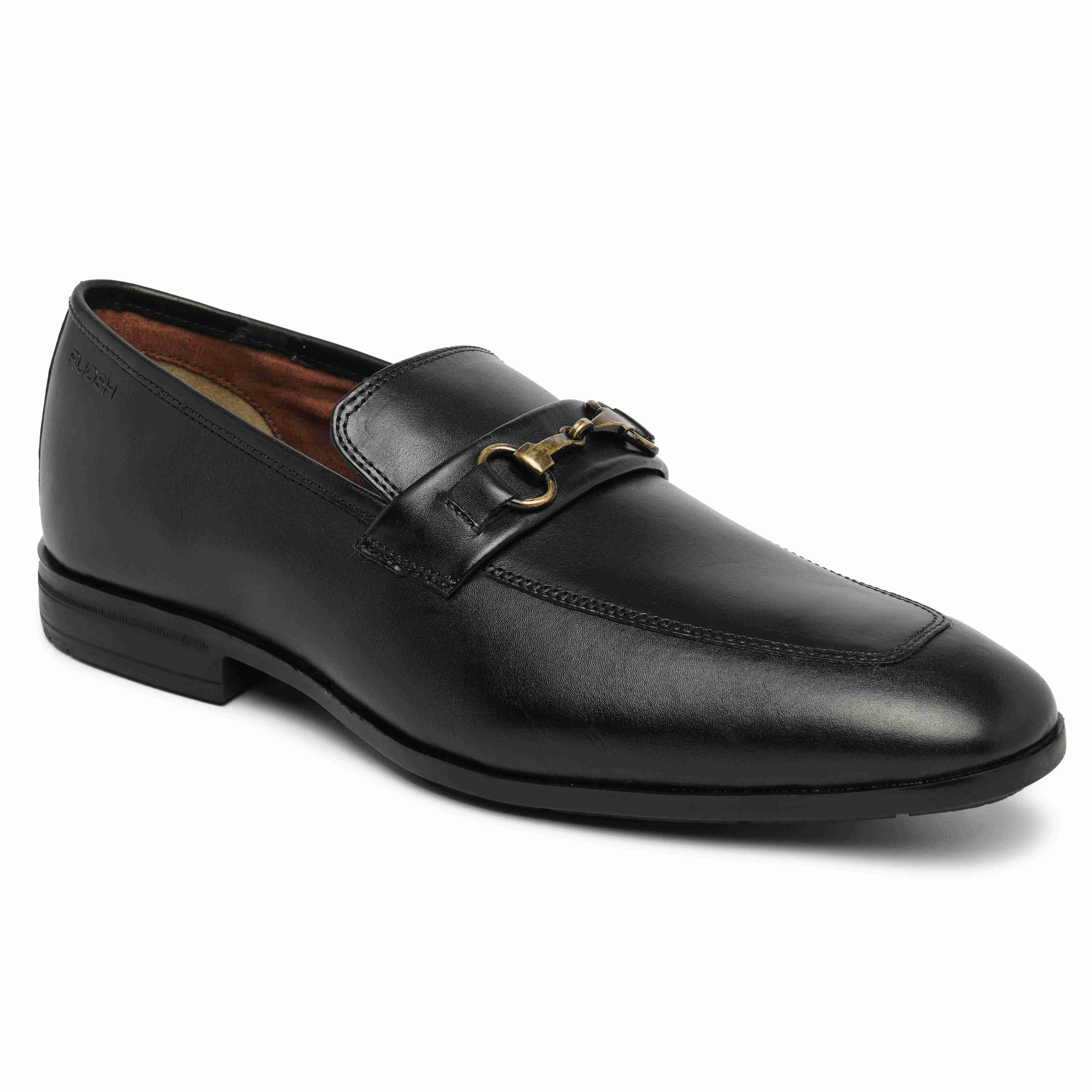 The Cameroon Ruosh Men Black Formal Slip-On