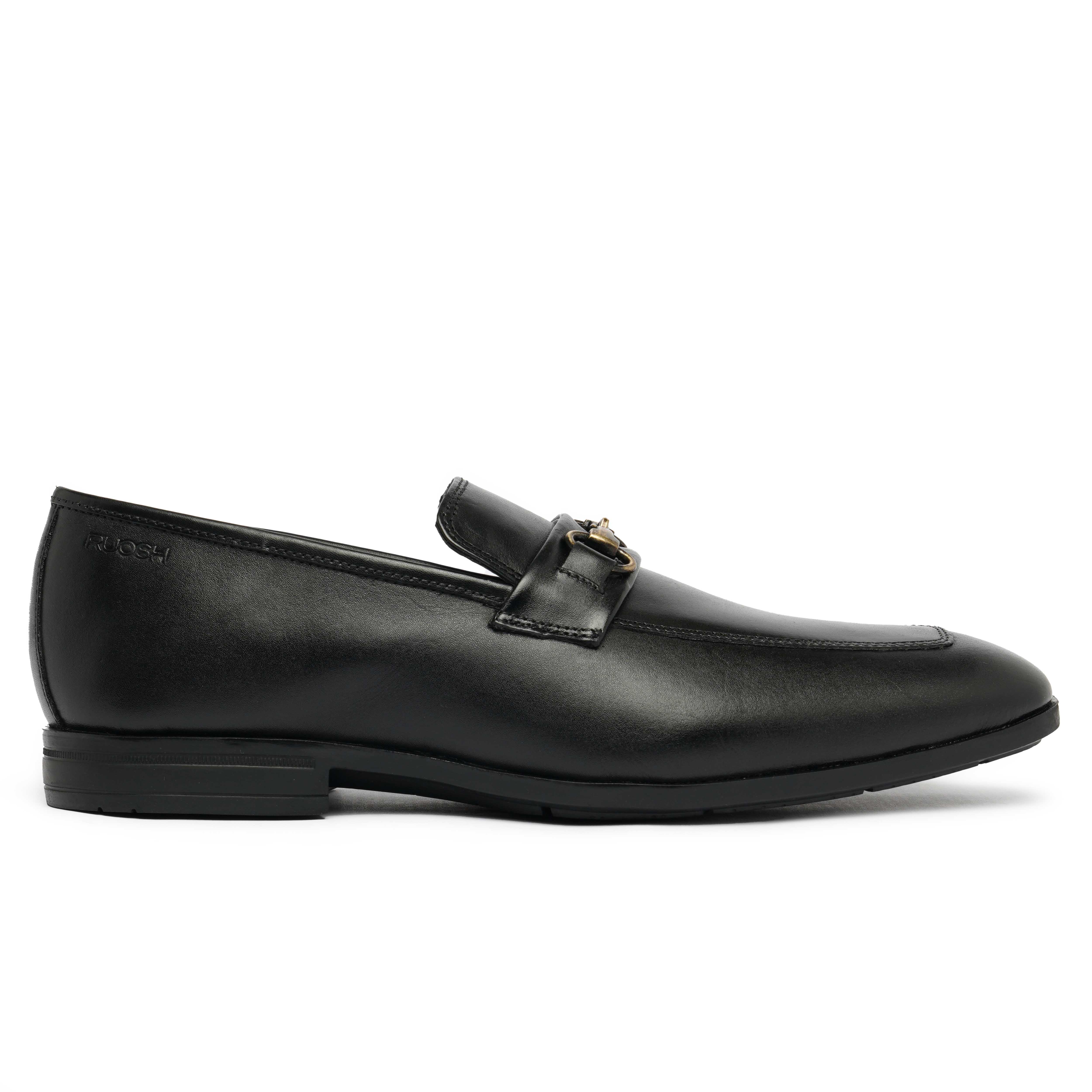 The Cameroon Ruosh Men Black Formal Slip-On