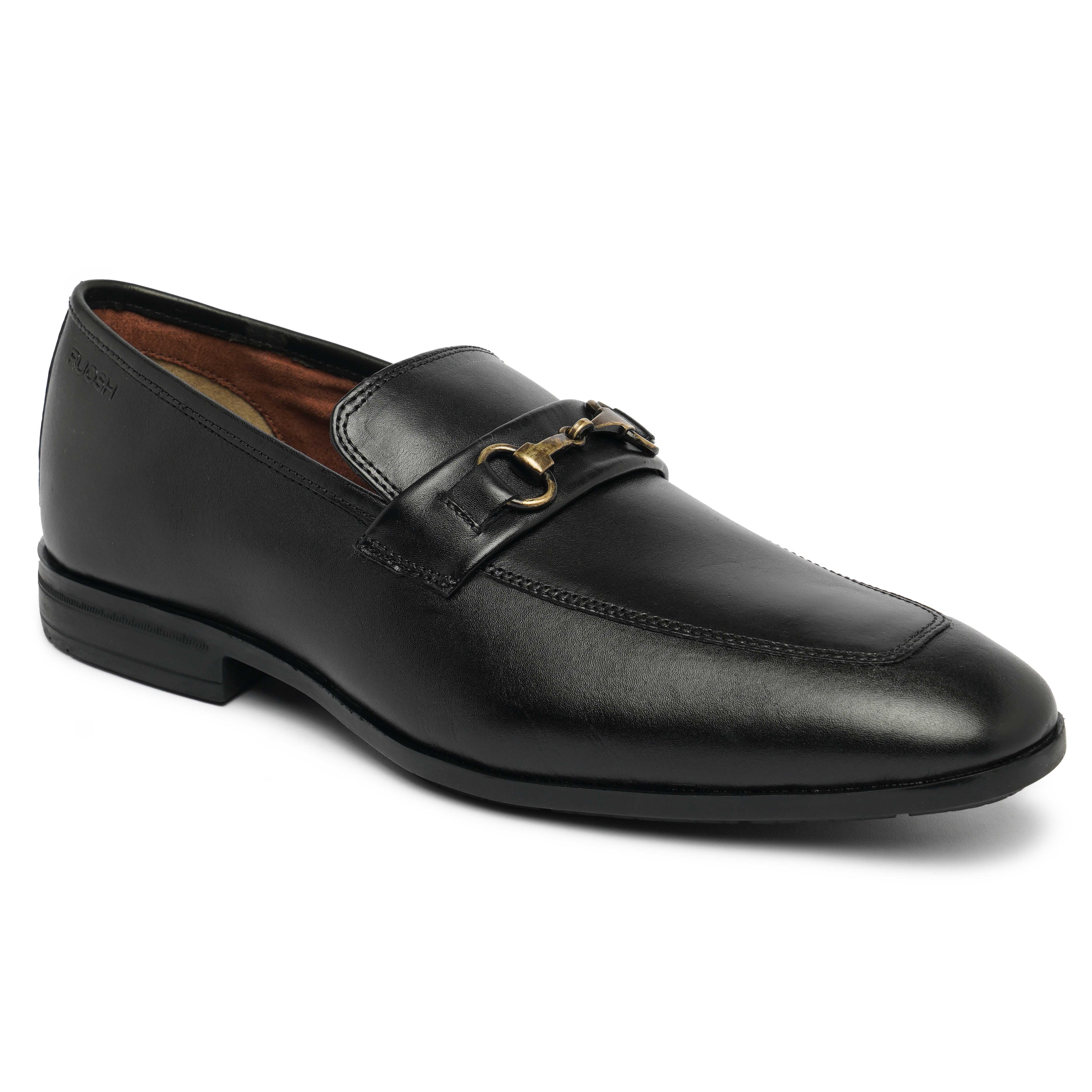 The Cameroon Ruosh Men Black Formal Slip-On