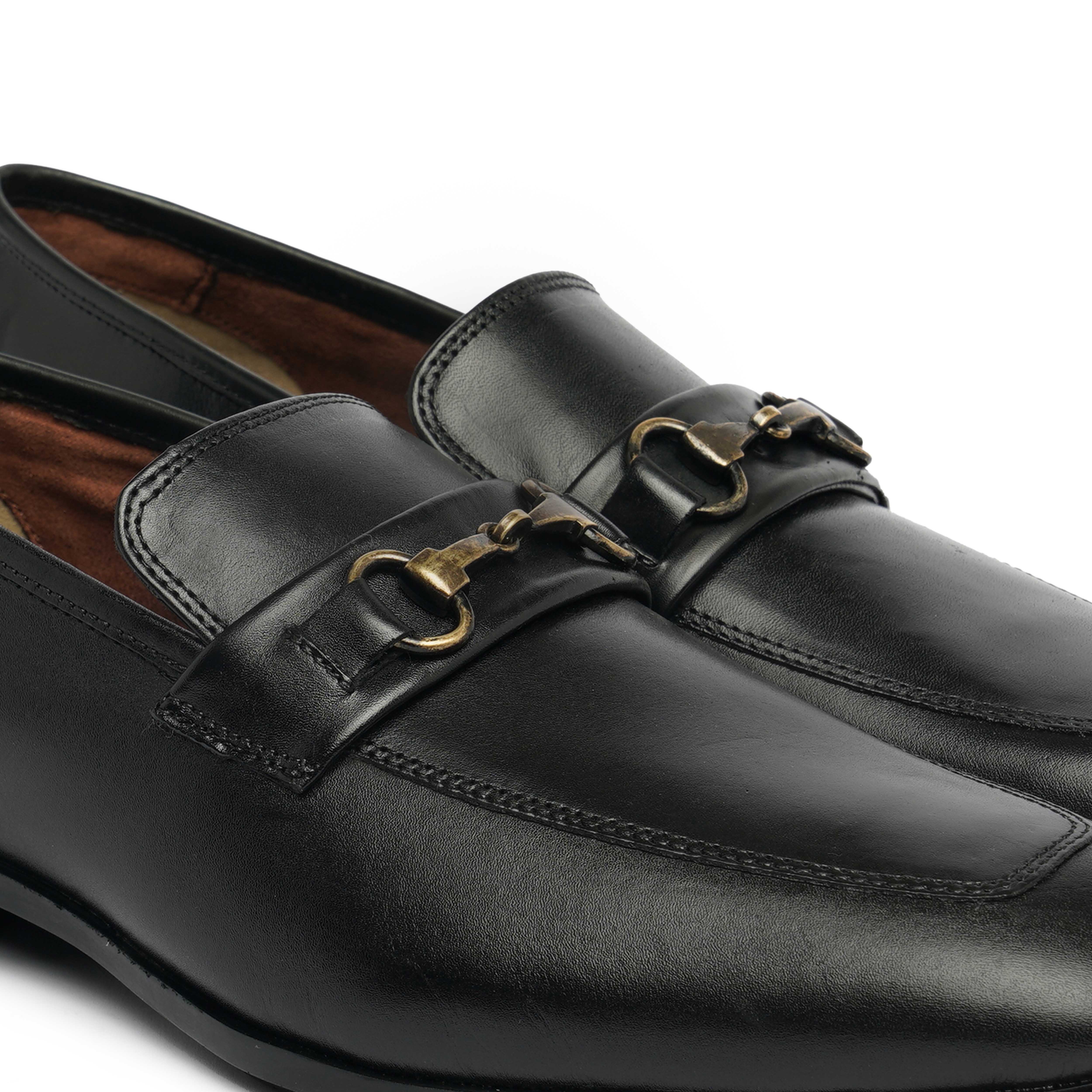 The Cameroon Ruosh Men Black Formal Slip-On