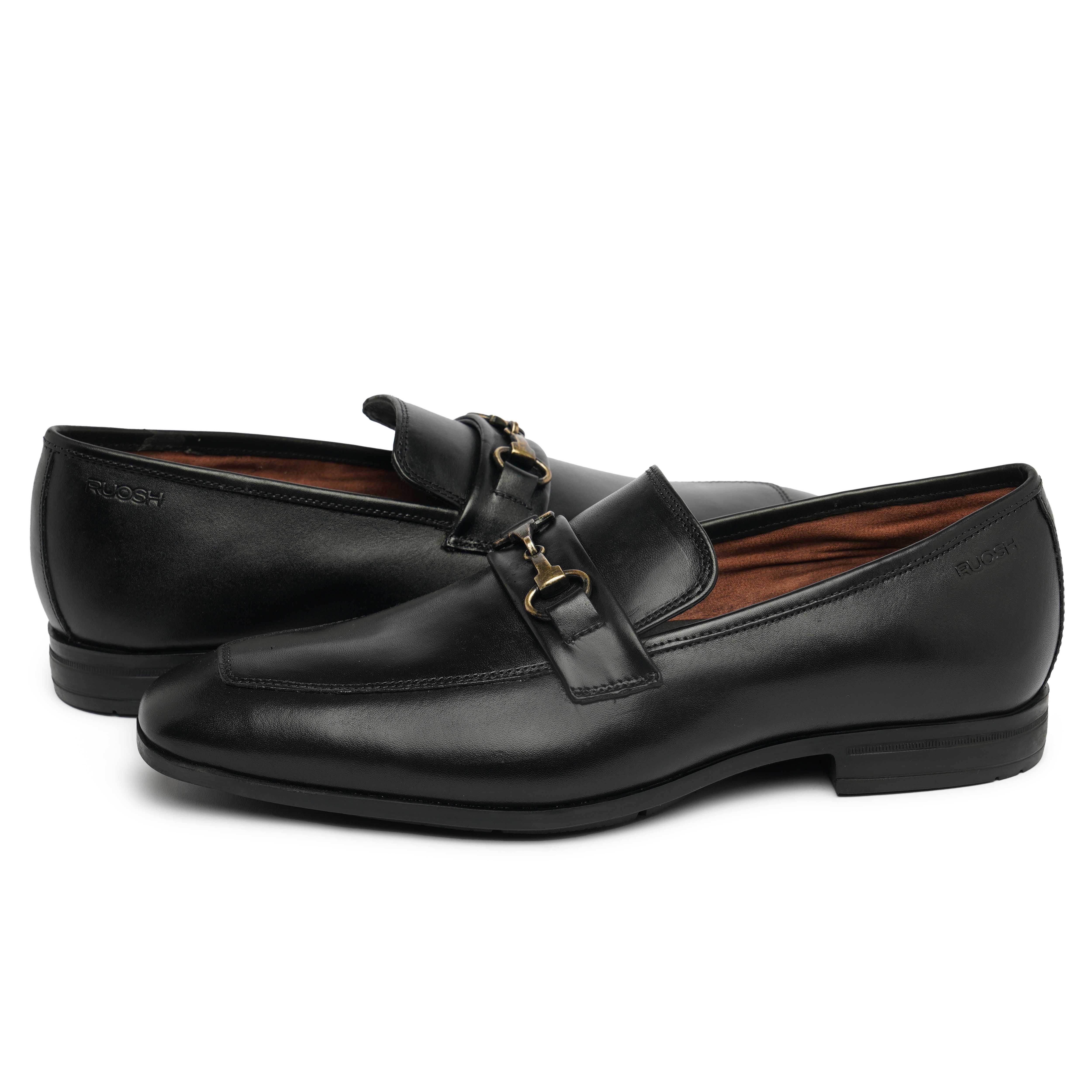 The Cameroon Ruosh Men Black Formal Slip-On