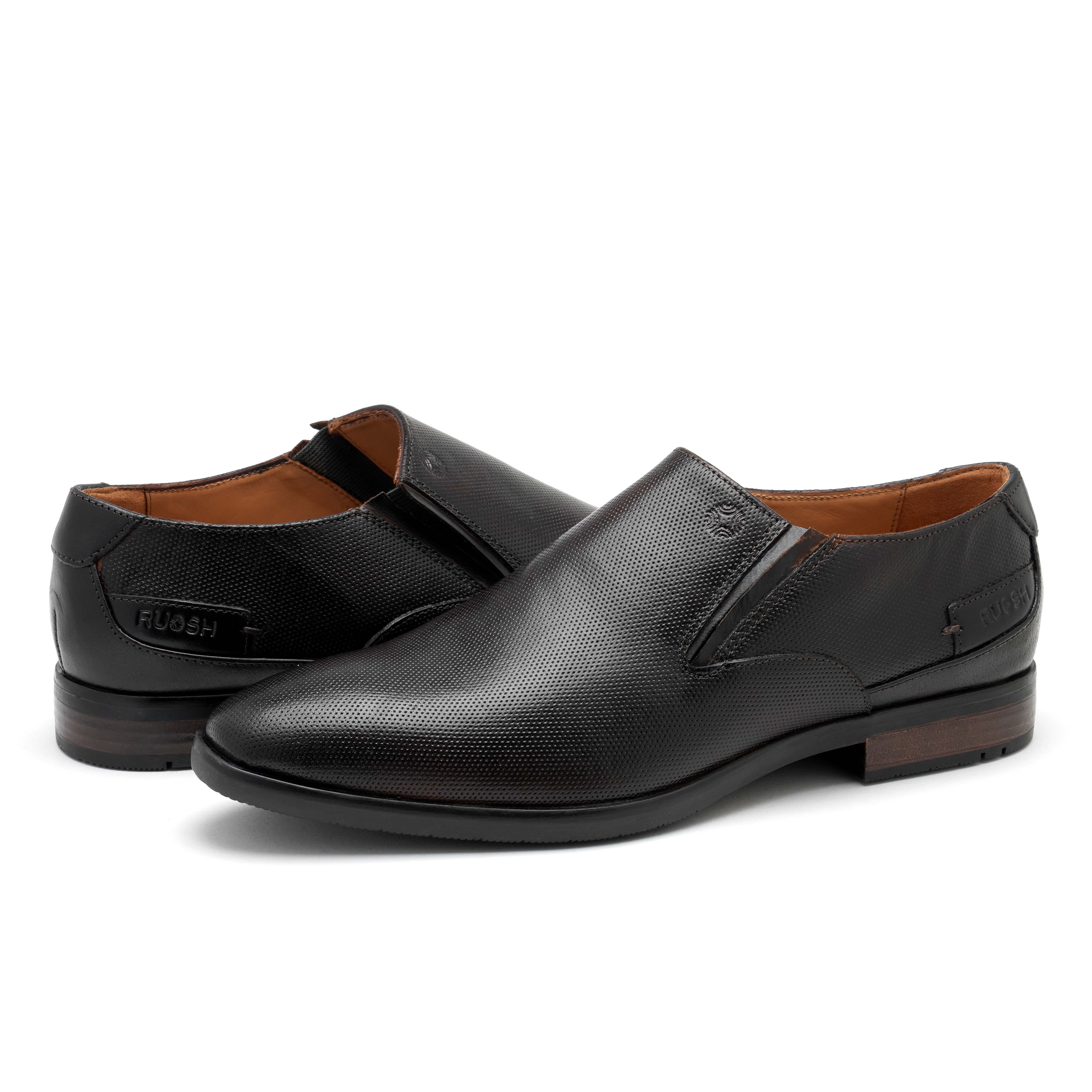 The Newyork Ruosh Men Brown Formal Slip-On