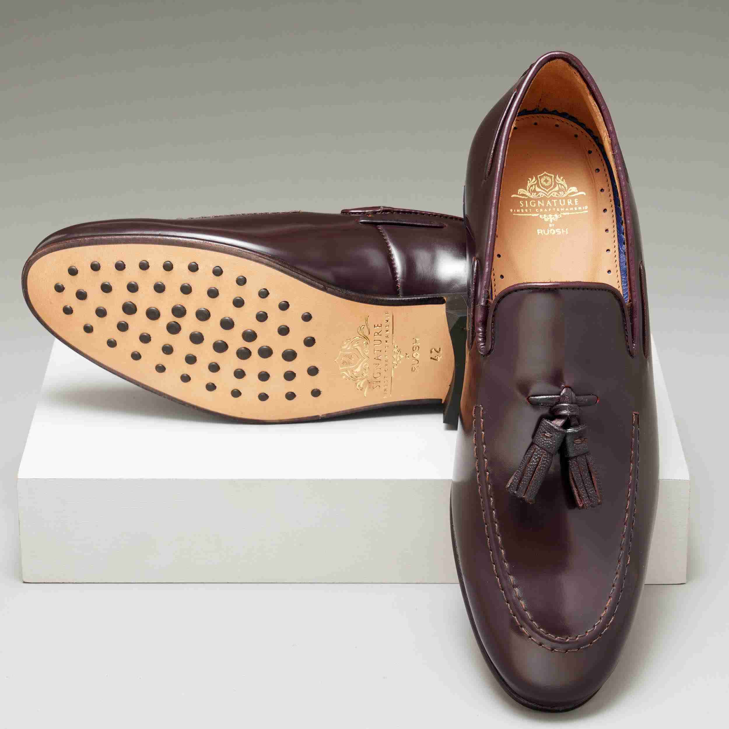 The Tivoli Ruosh Men Red Tasseled Loafer