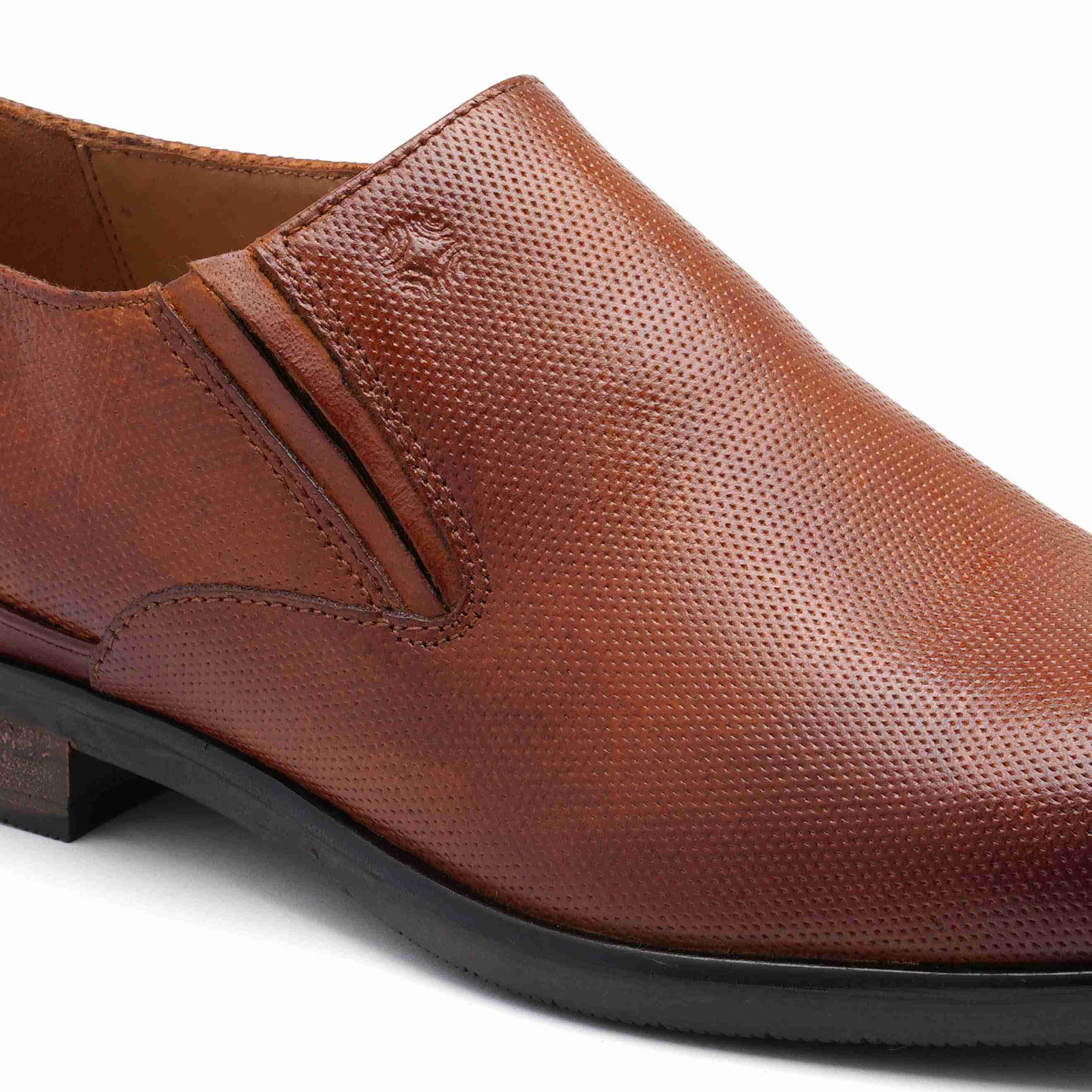 The Newyork Ruosh Men Tan Formal Slip-On