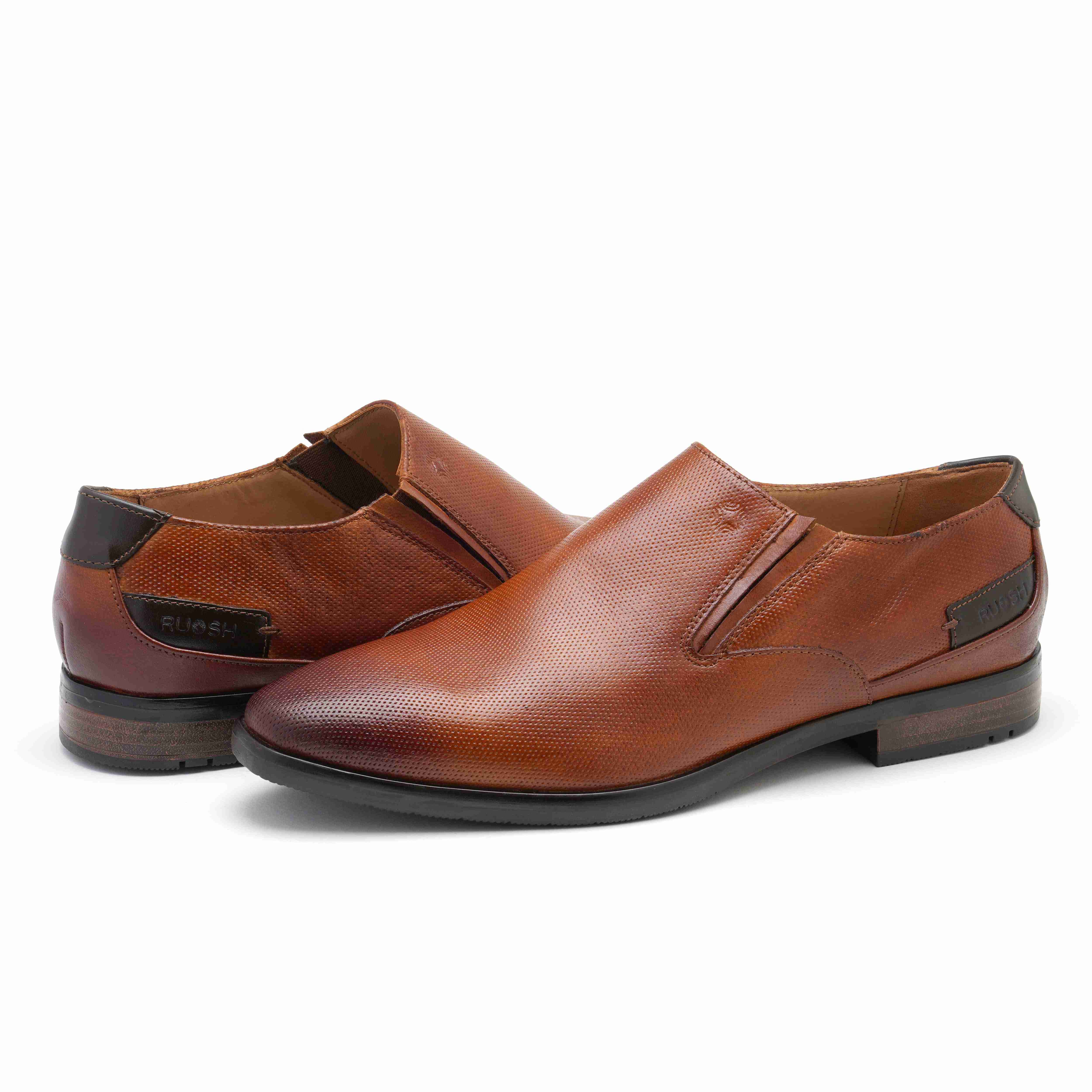 The Newyork Ruosh Men Tan Formal Slip-On