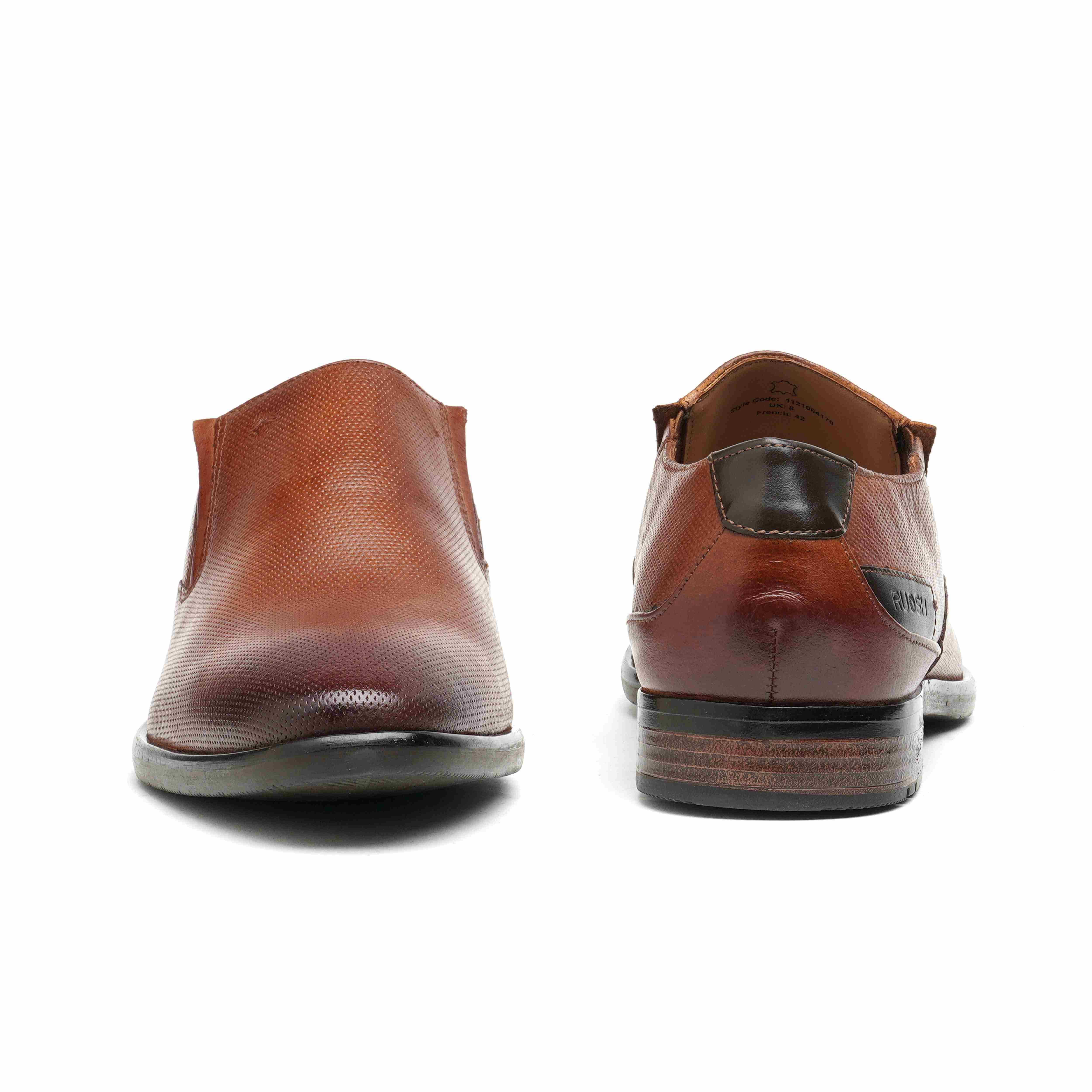 The Newyork Ruosh Men Tan Formal Slip-On