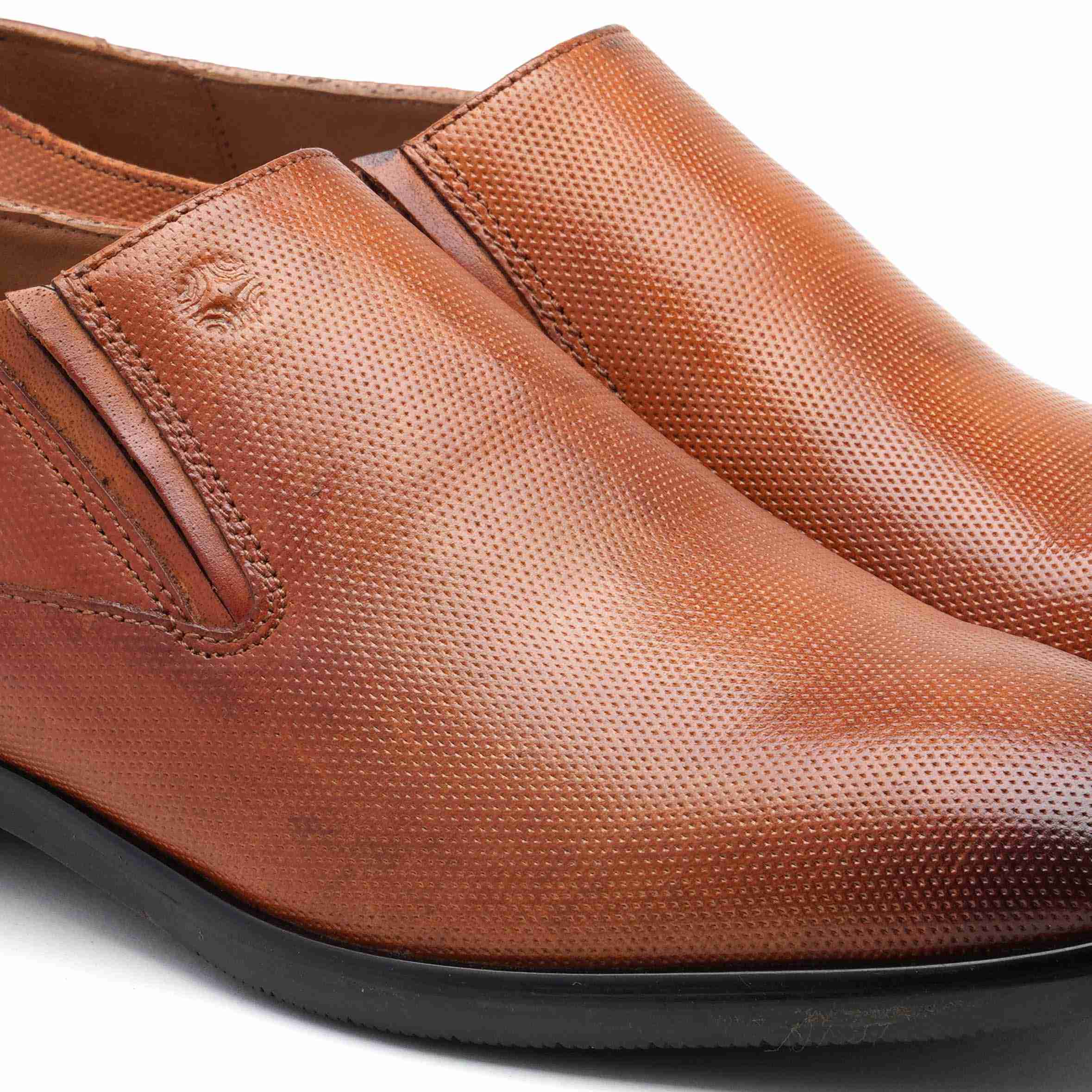 The Newyork Ruosh Men Tan Formal Slip-On